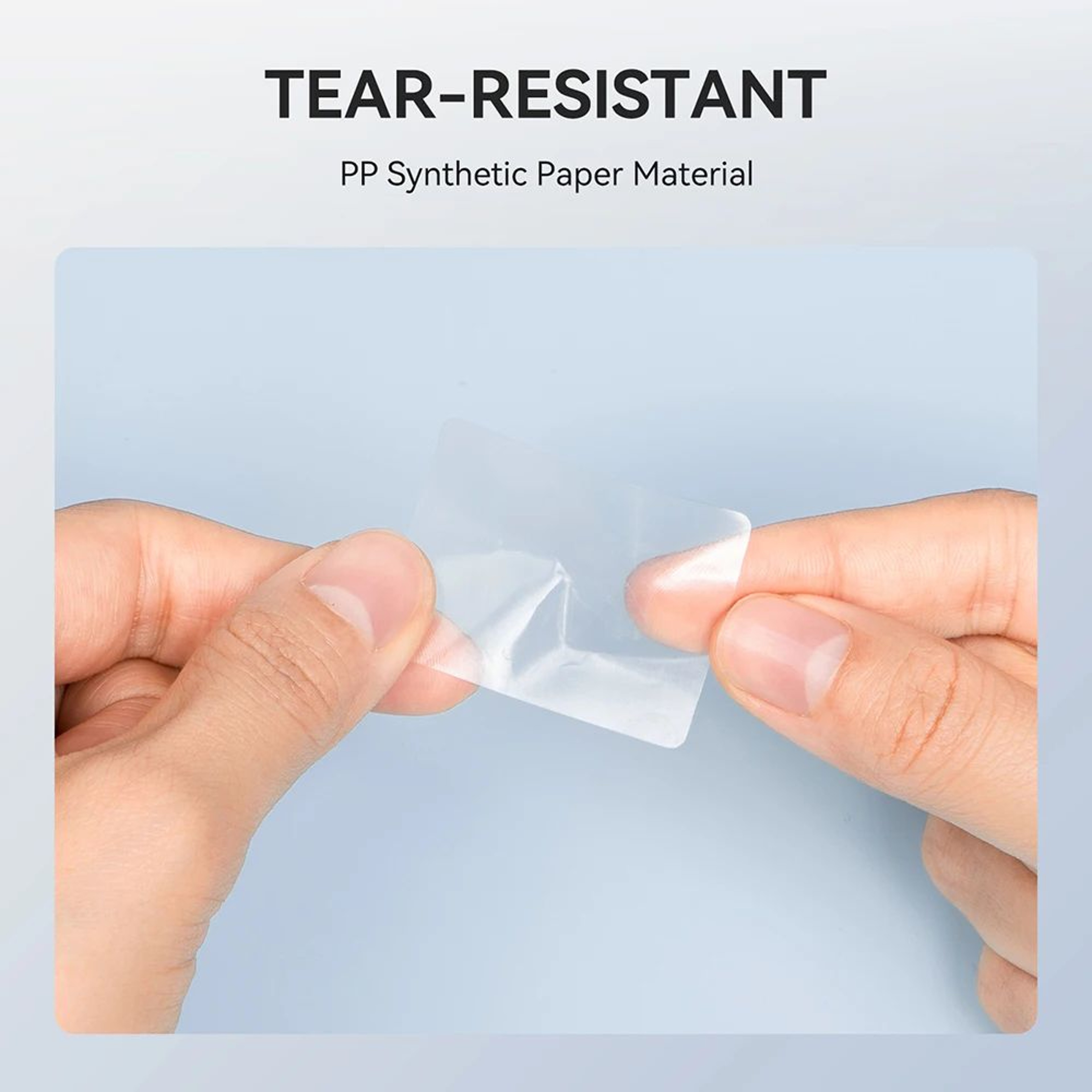 2 Rolls Transparent Thermal Label Stickers 4