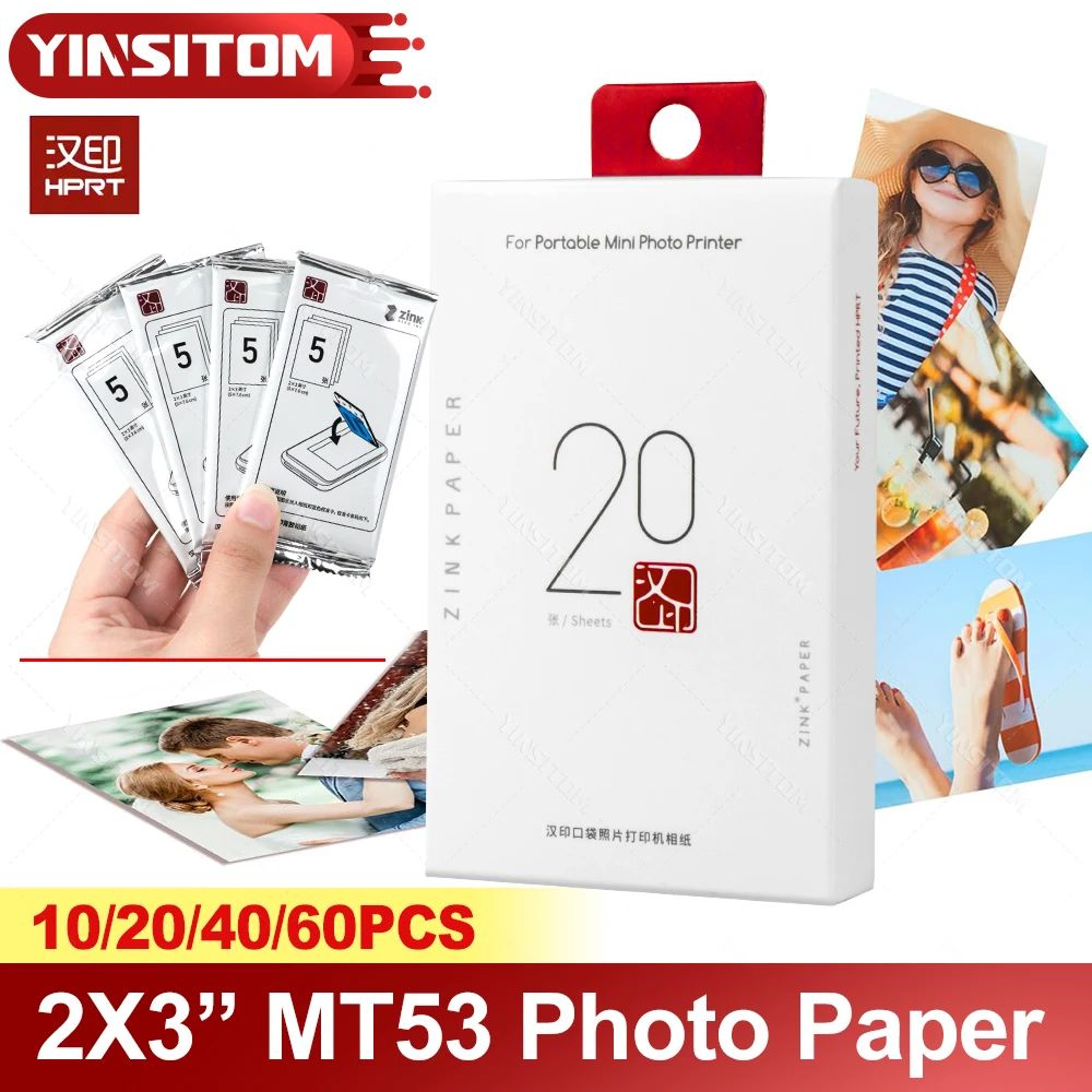 2x3 Inch SelfAdhesive Zink Photo Sticker Paper 0