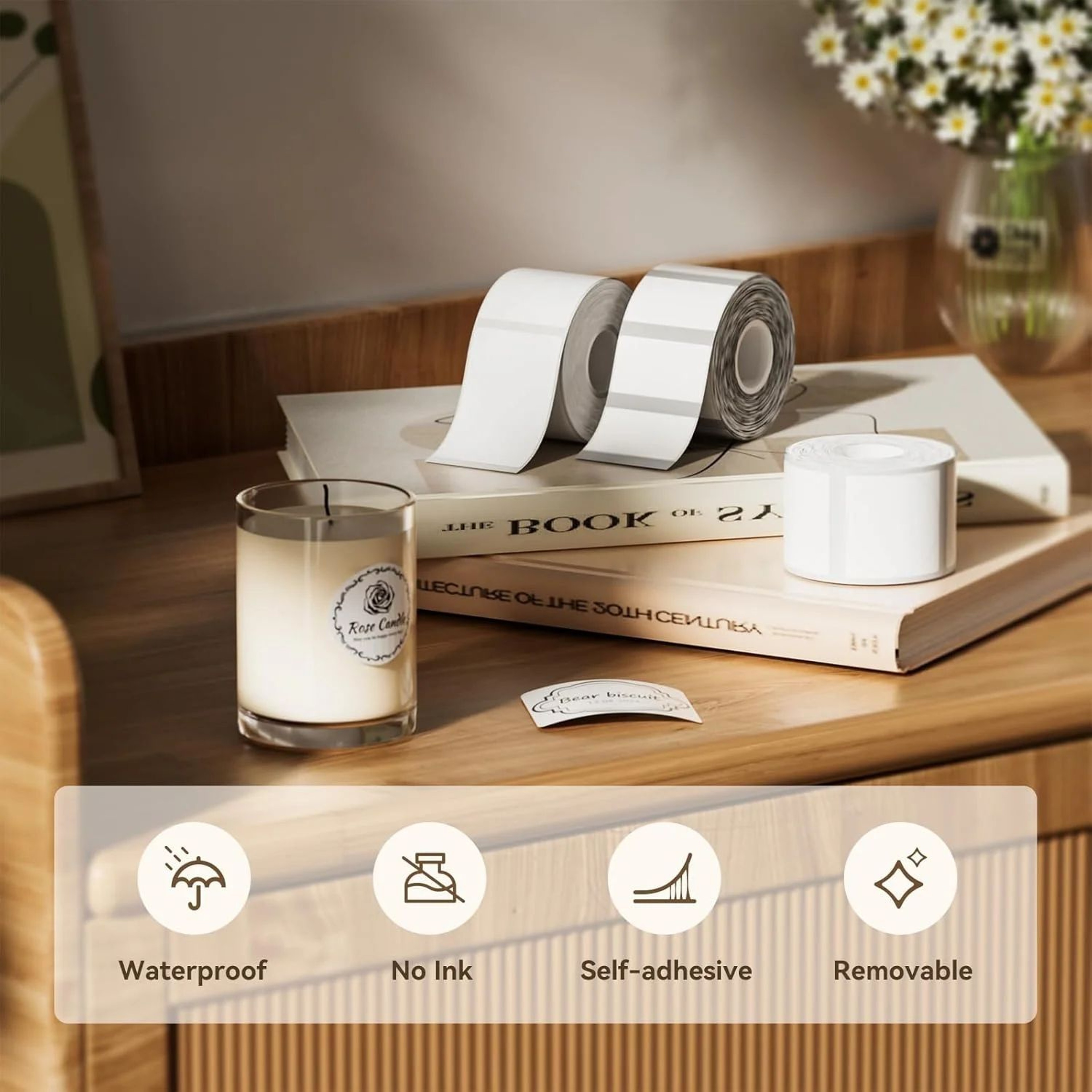 Transparent SelfAdhesive Thermal Label Stickers 2