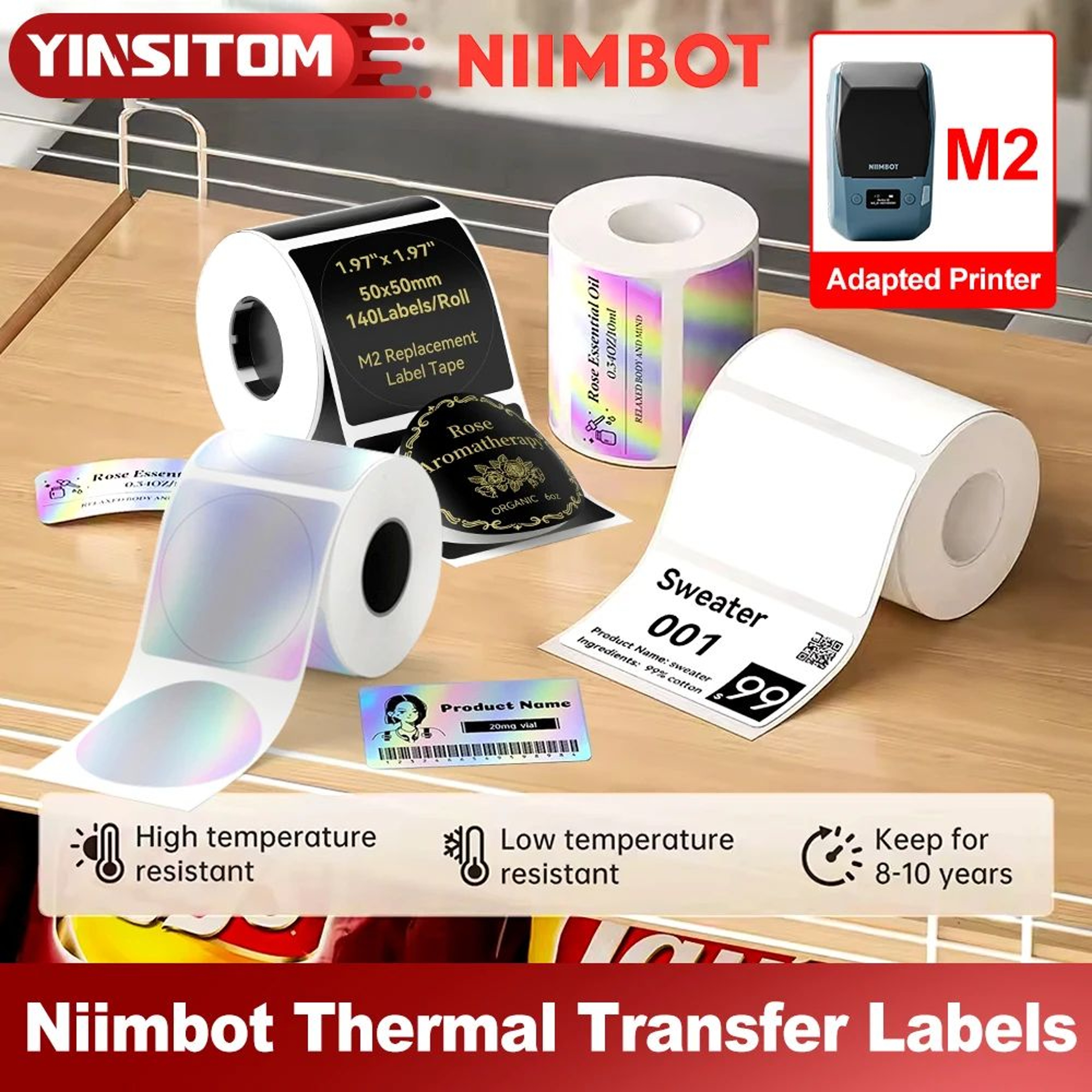 Thermal Transfer Label Rolls And Printer Ribbons 3