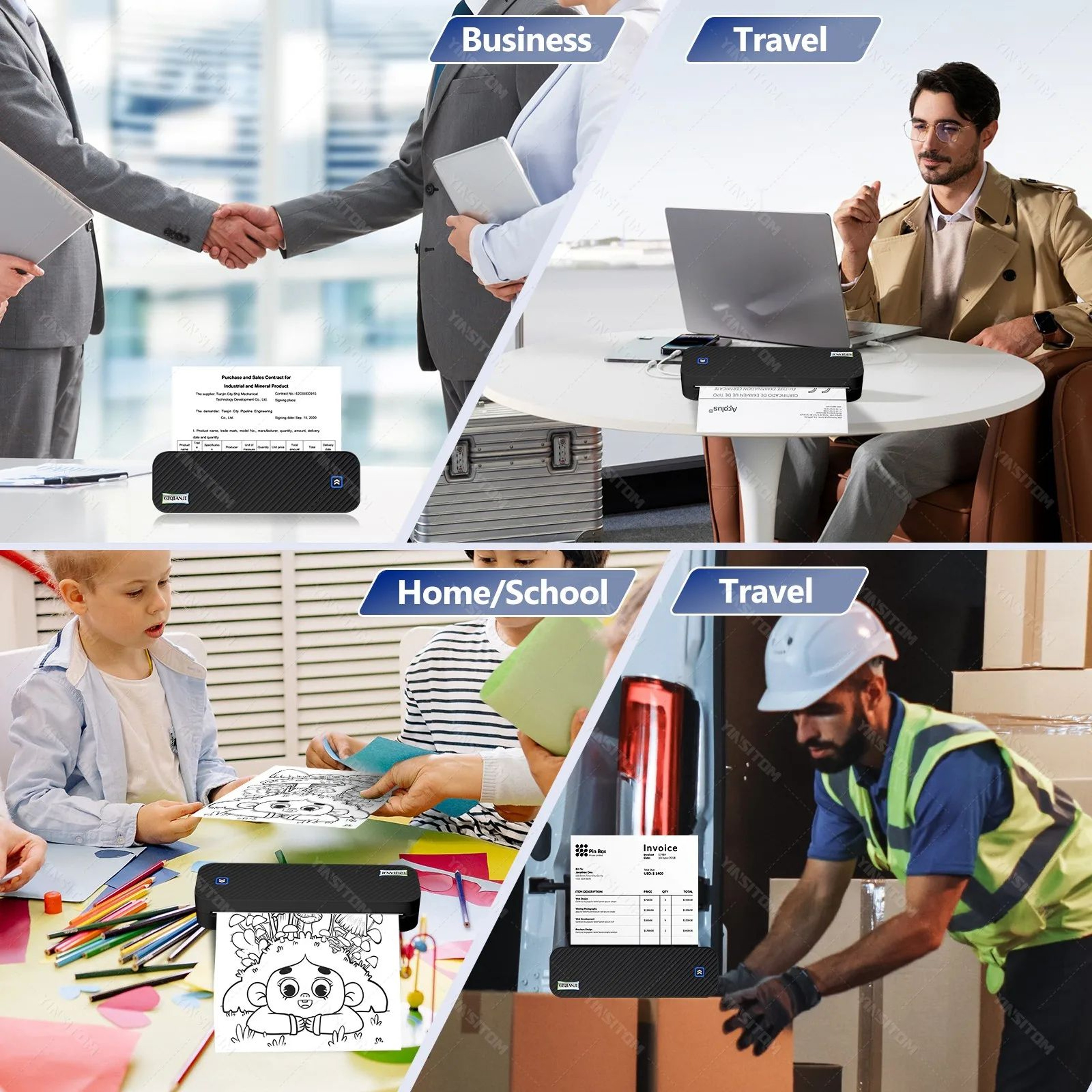 Portable A4 Bluetooth Thermal Printer 5