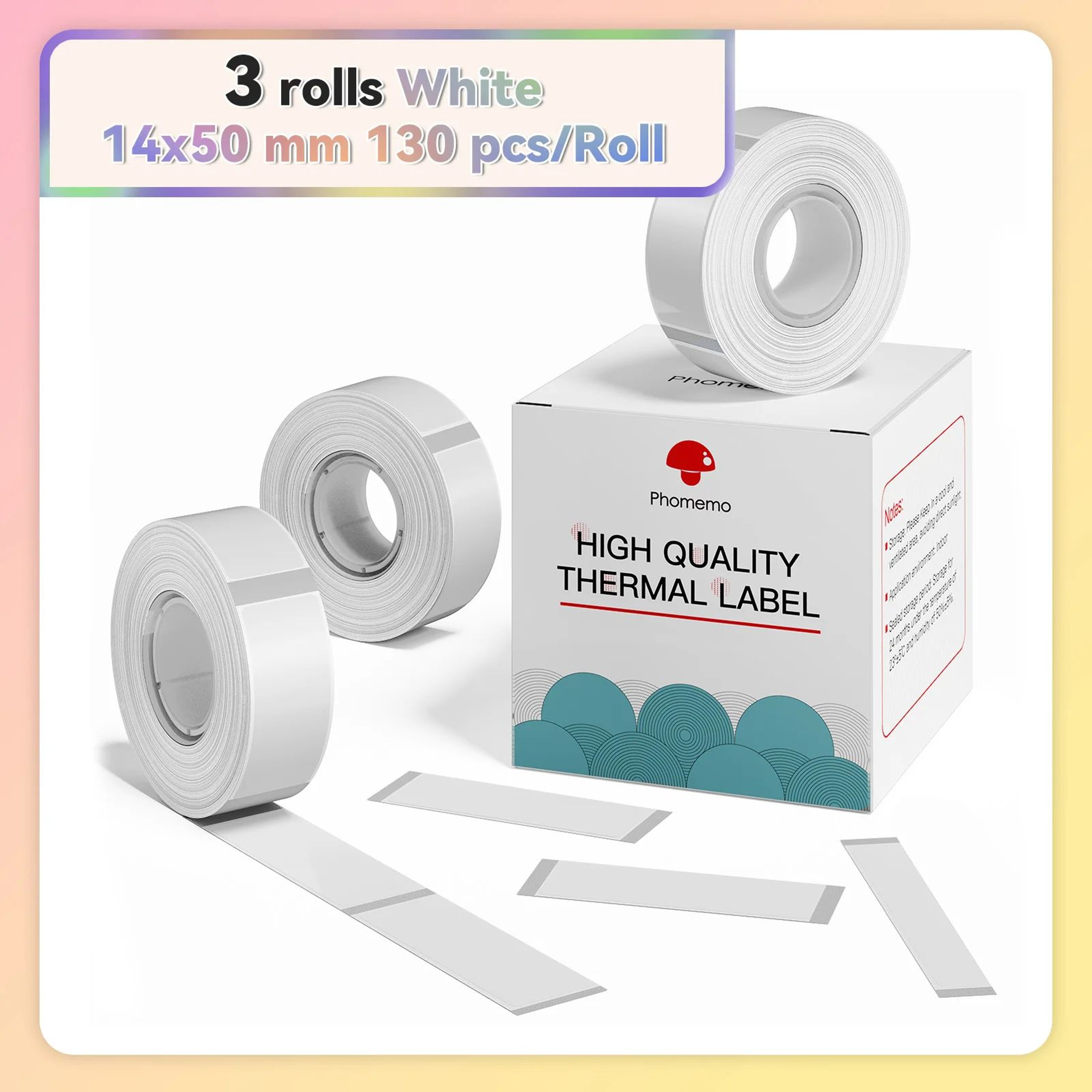 3 Rolls Waterproof Thermal Label Stickers 22