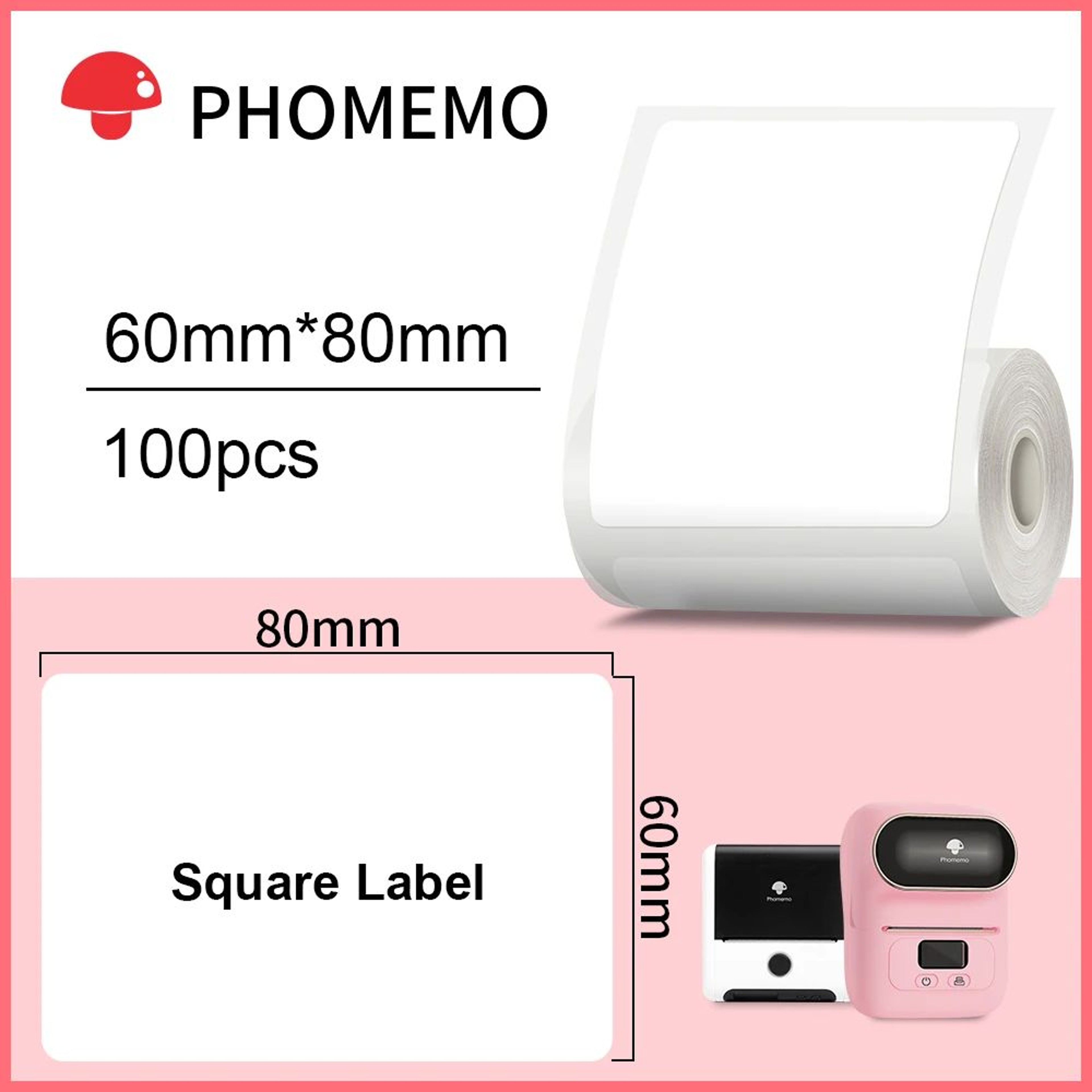 Waterproof Rectangle Thermal Label Stickers 7