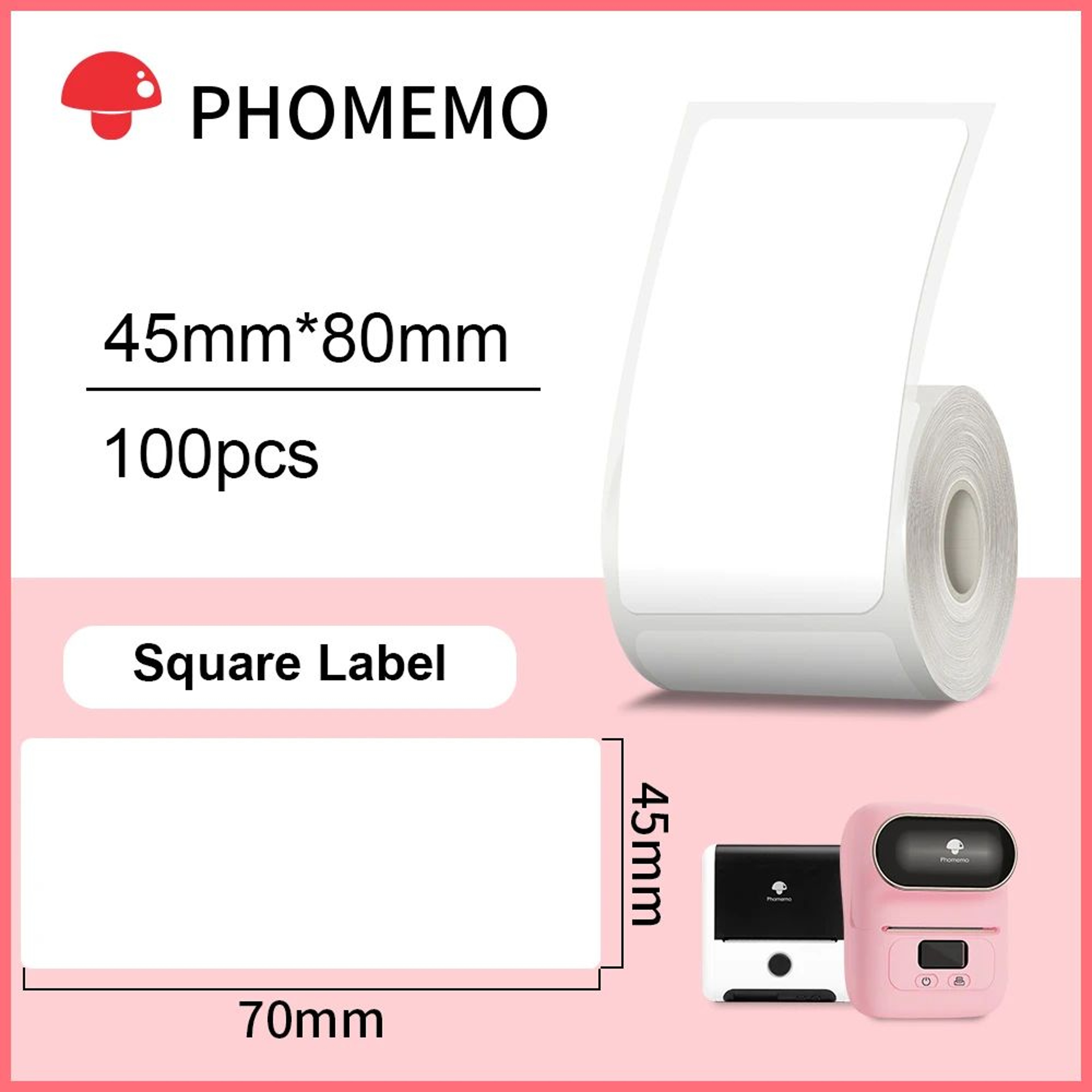 Waterproof Rectangle Thermal Label Stickers 23