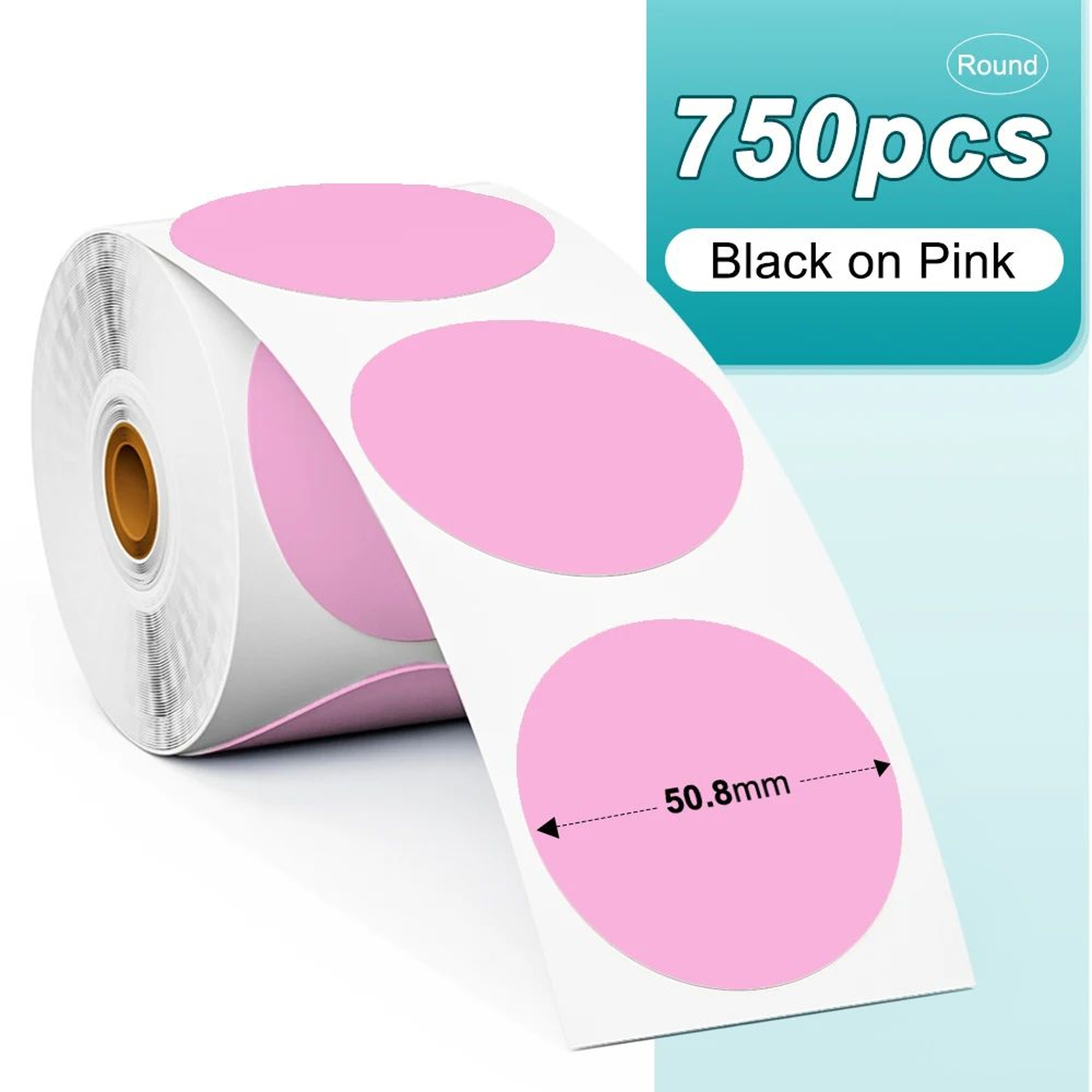 Colorful Round And Square Thermal Label Stickers 22