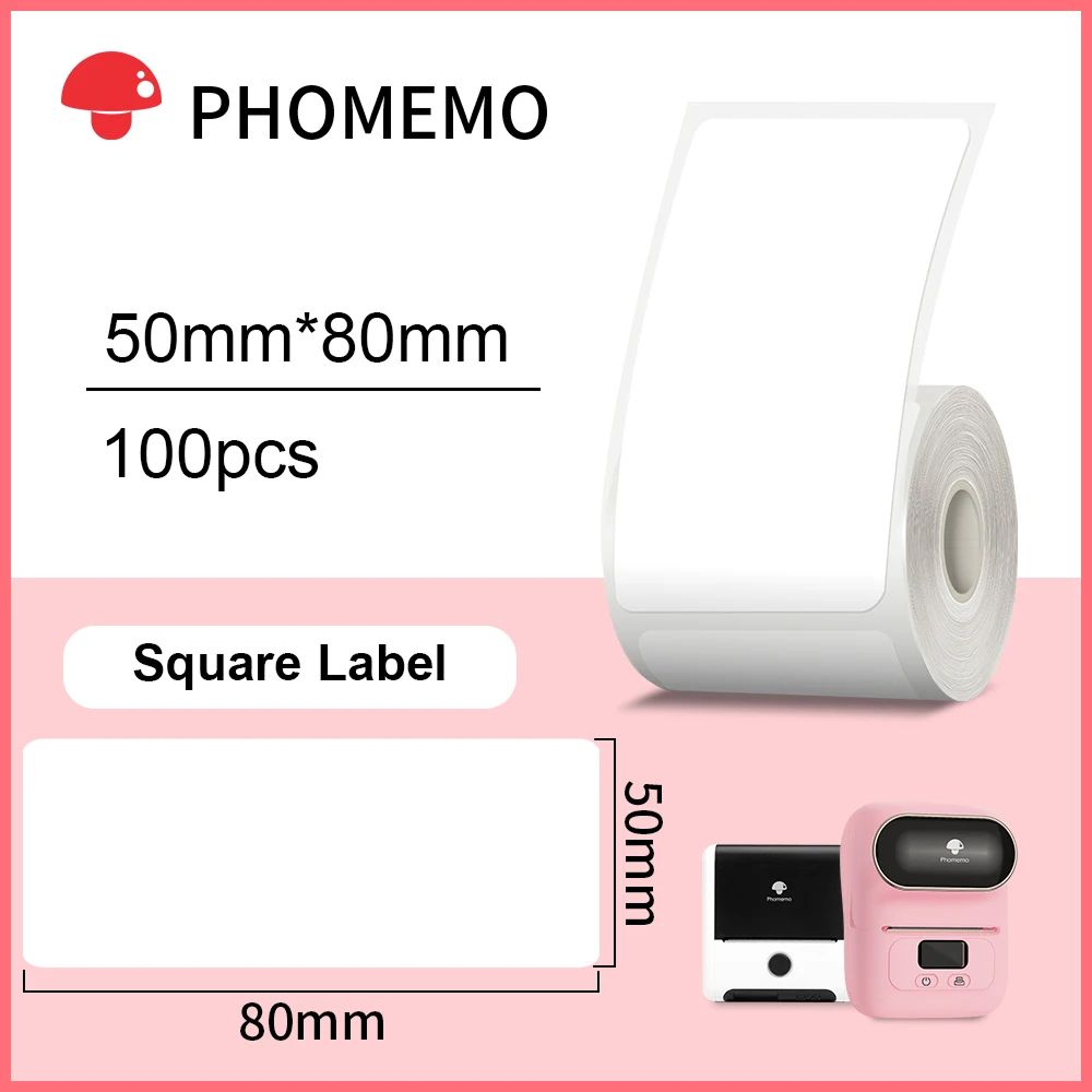 MultiPurpose Round And Square Thermal Label Stickers 23
