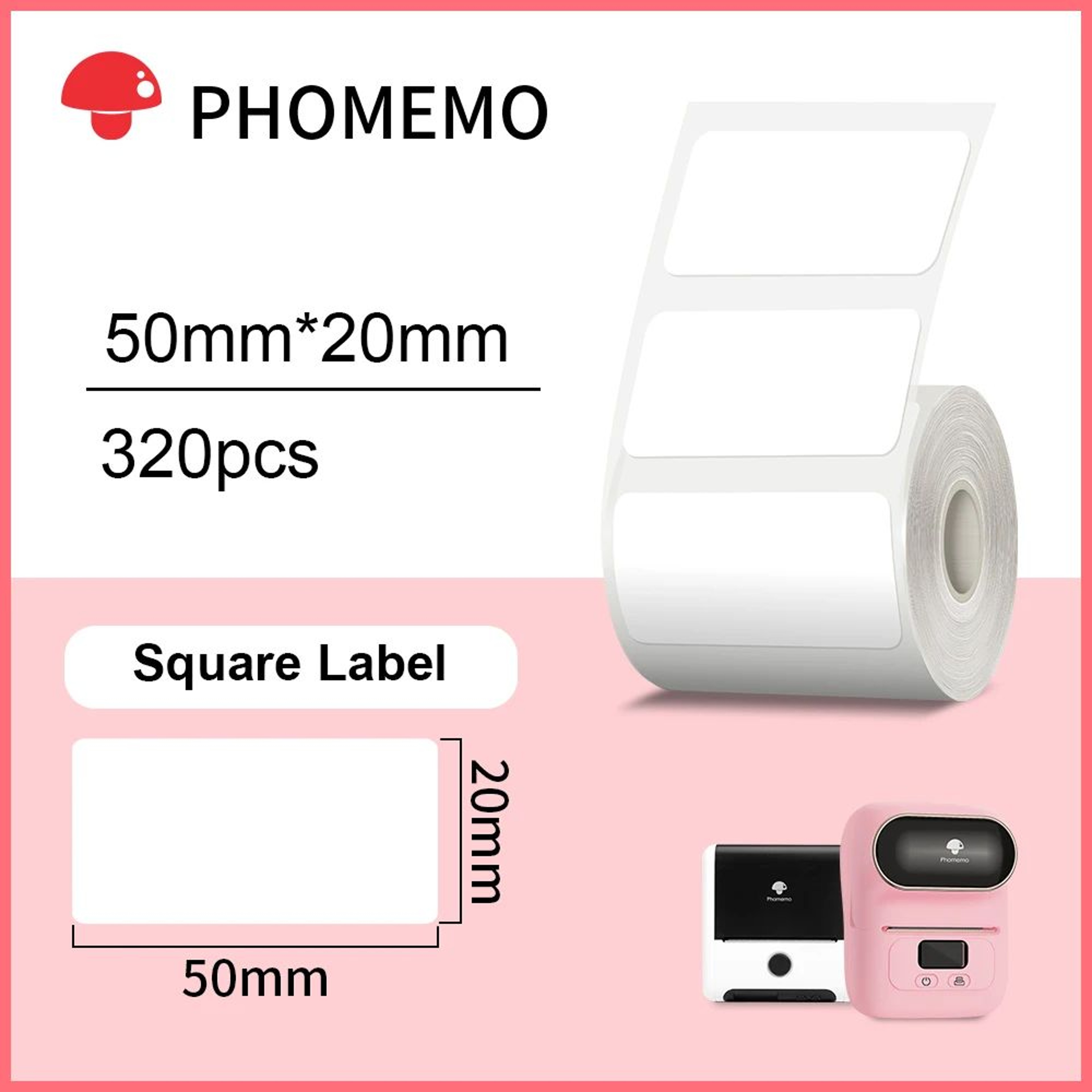 MultiPurpose Round And Square Thermal Label Stickers 19