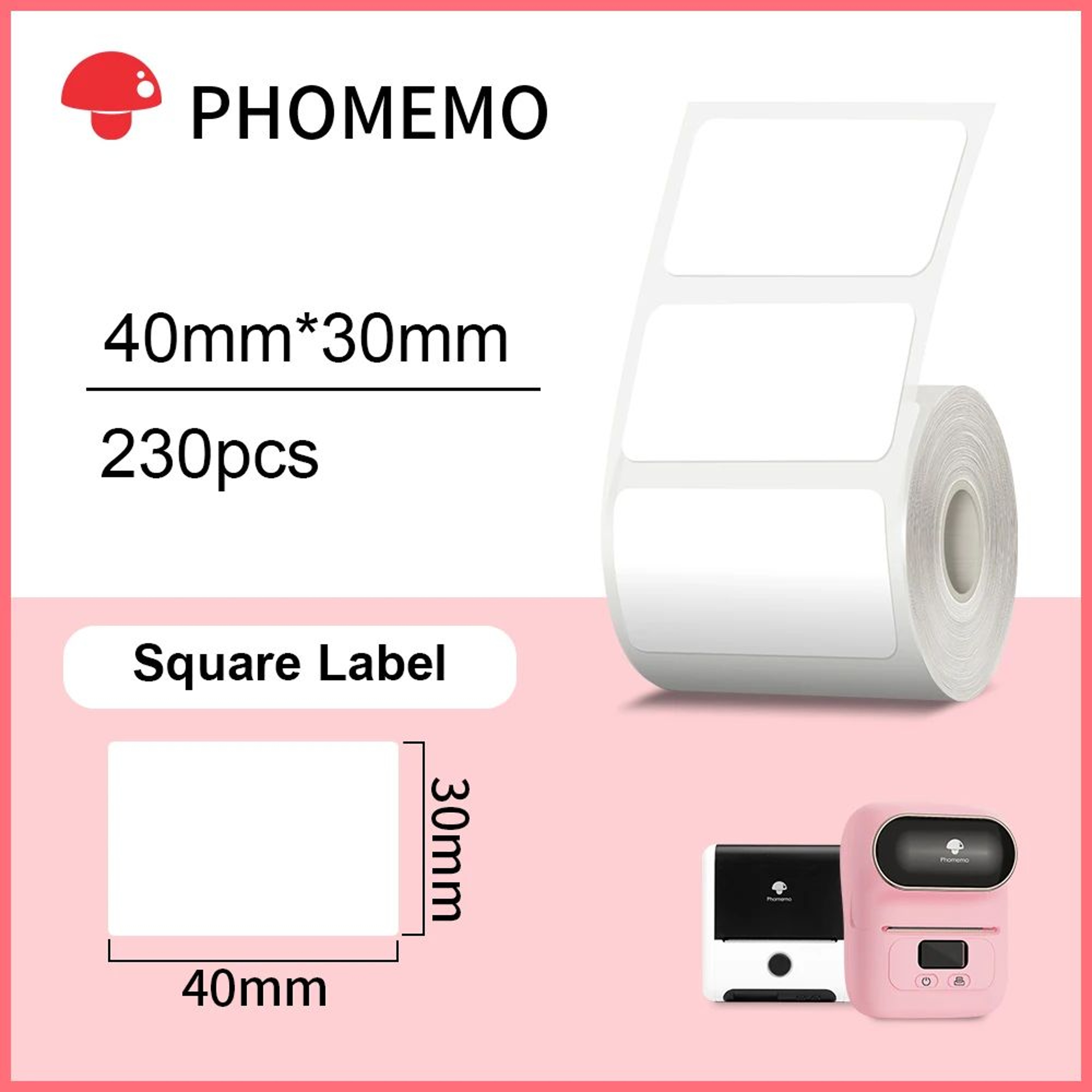 MultiPurpose Round And Square Thermal Label Stickers 13