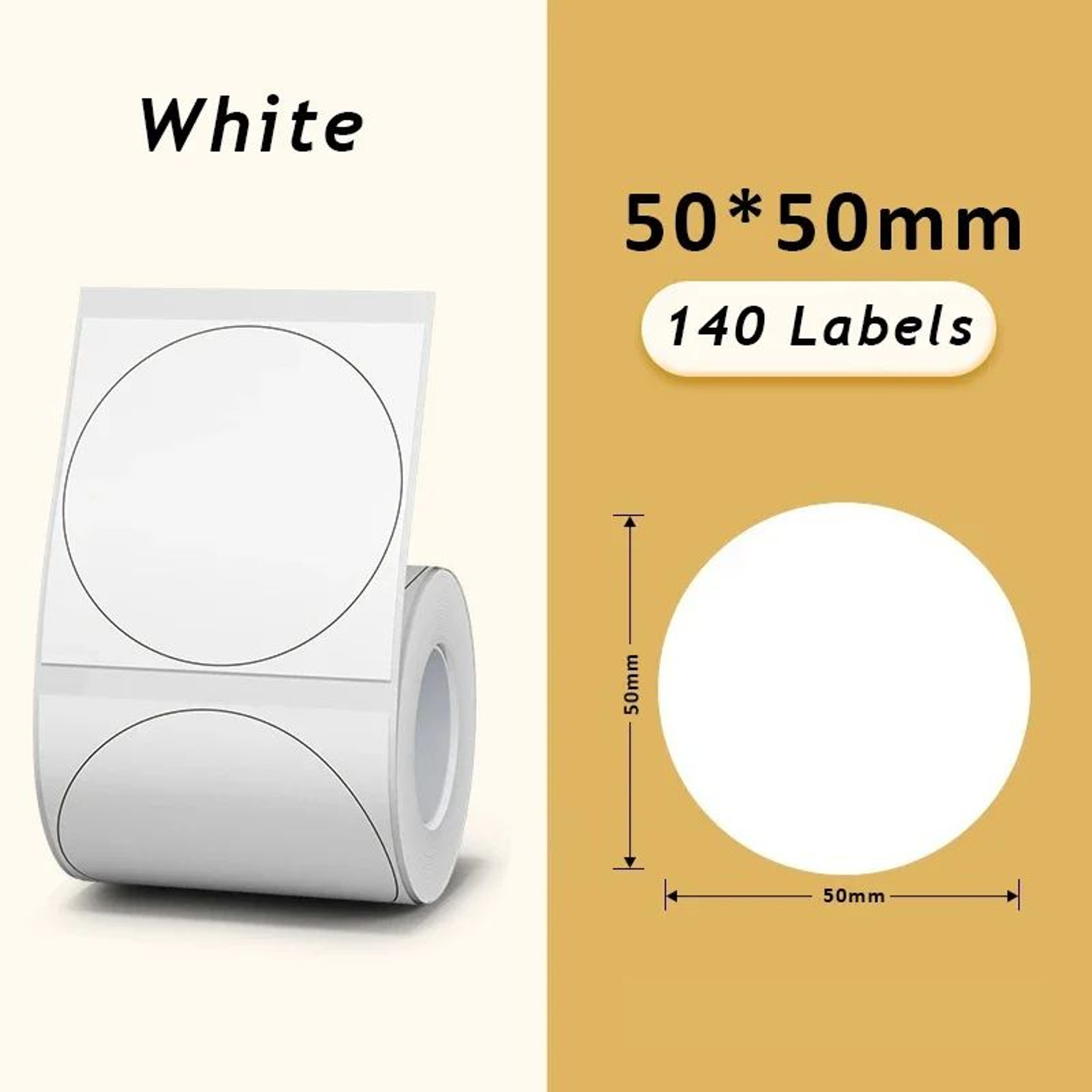 Round SelfAdhesive Thermal Label Stickers 21
