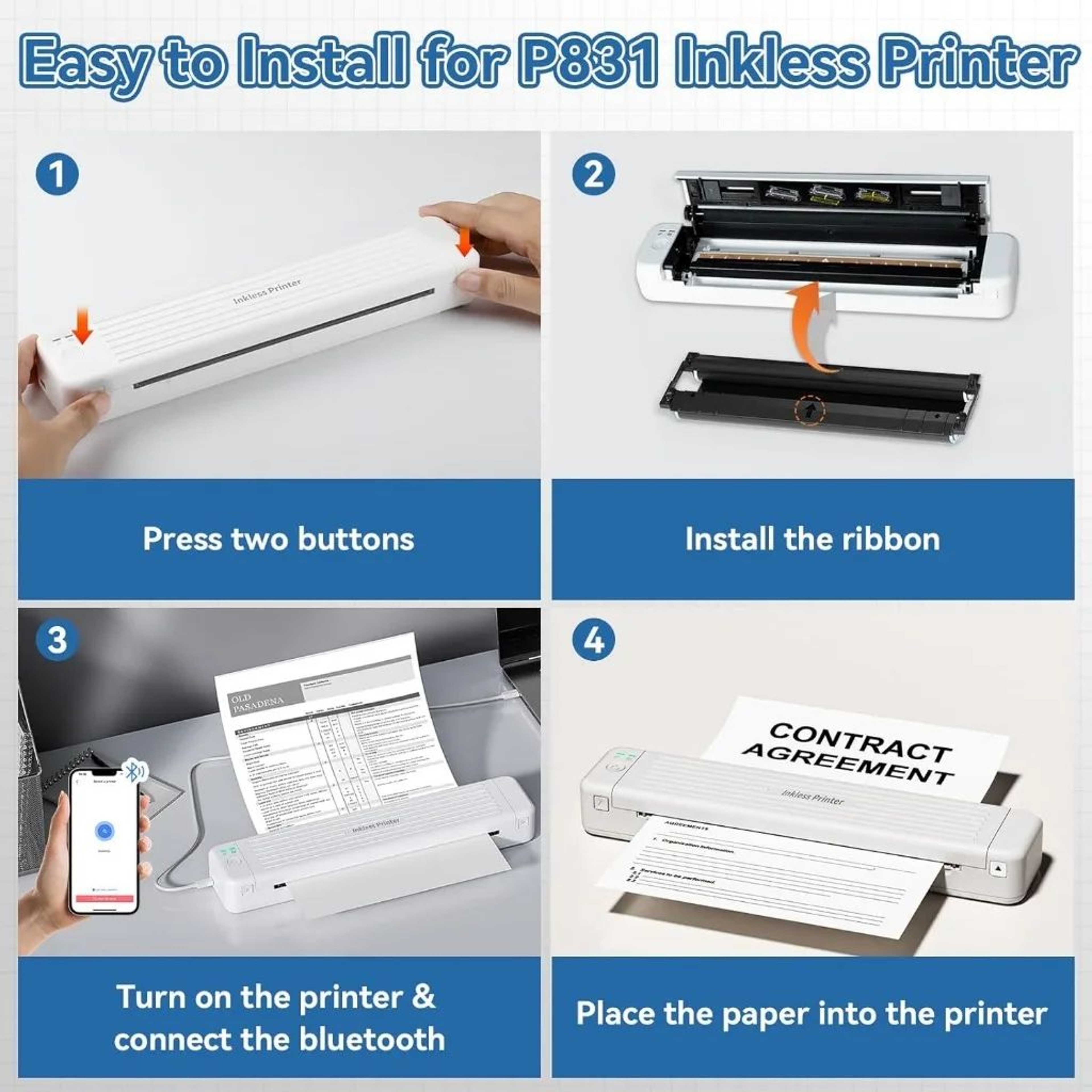 2PCS Thermal Transfer Printer Ribbons 4