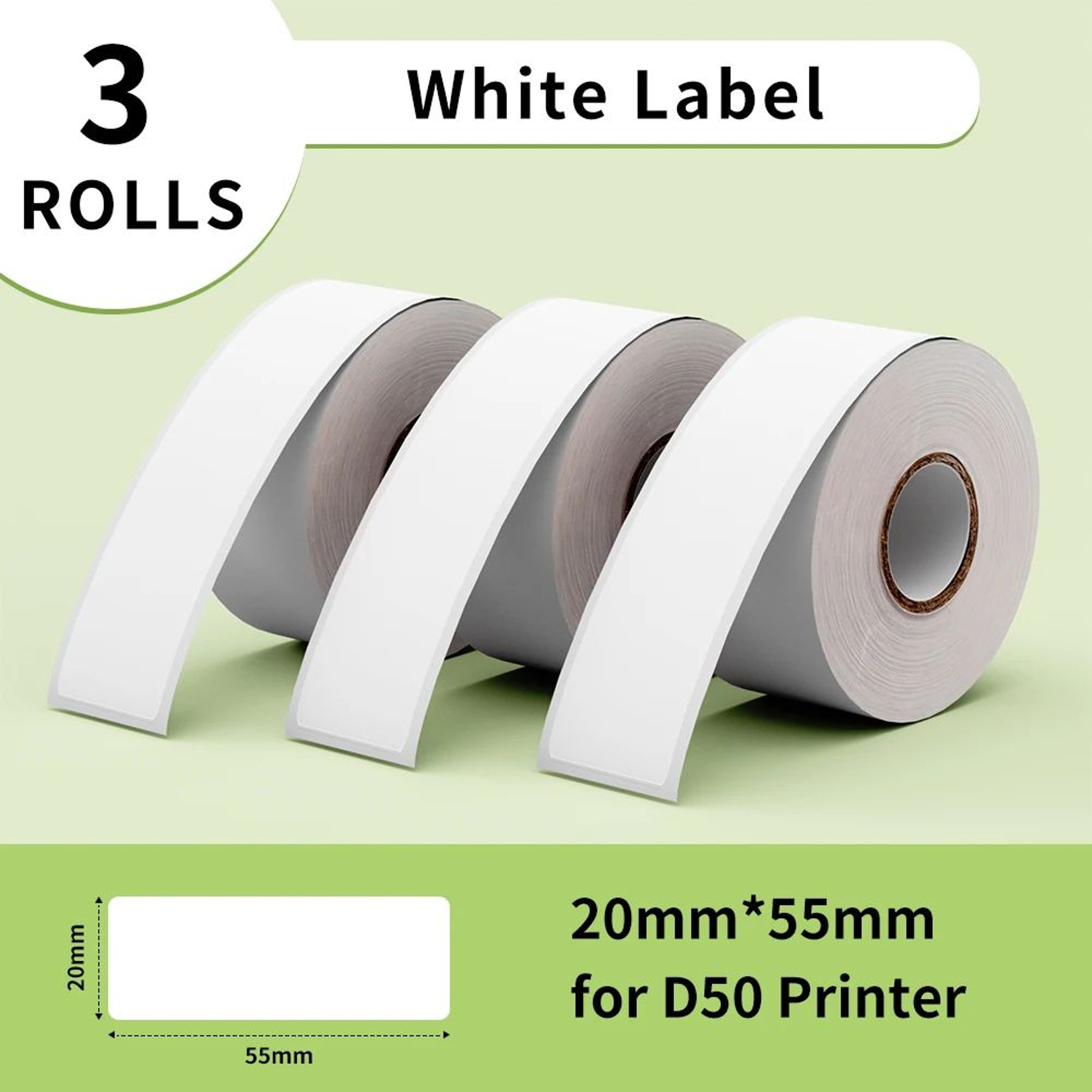150PCS Waterproof Rectangle Thermal Label Stickers 12