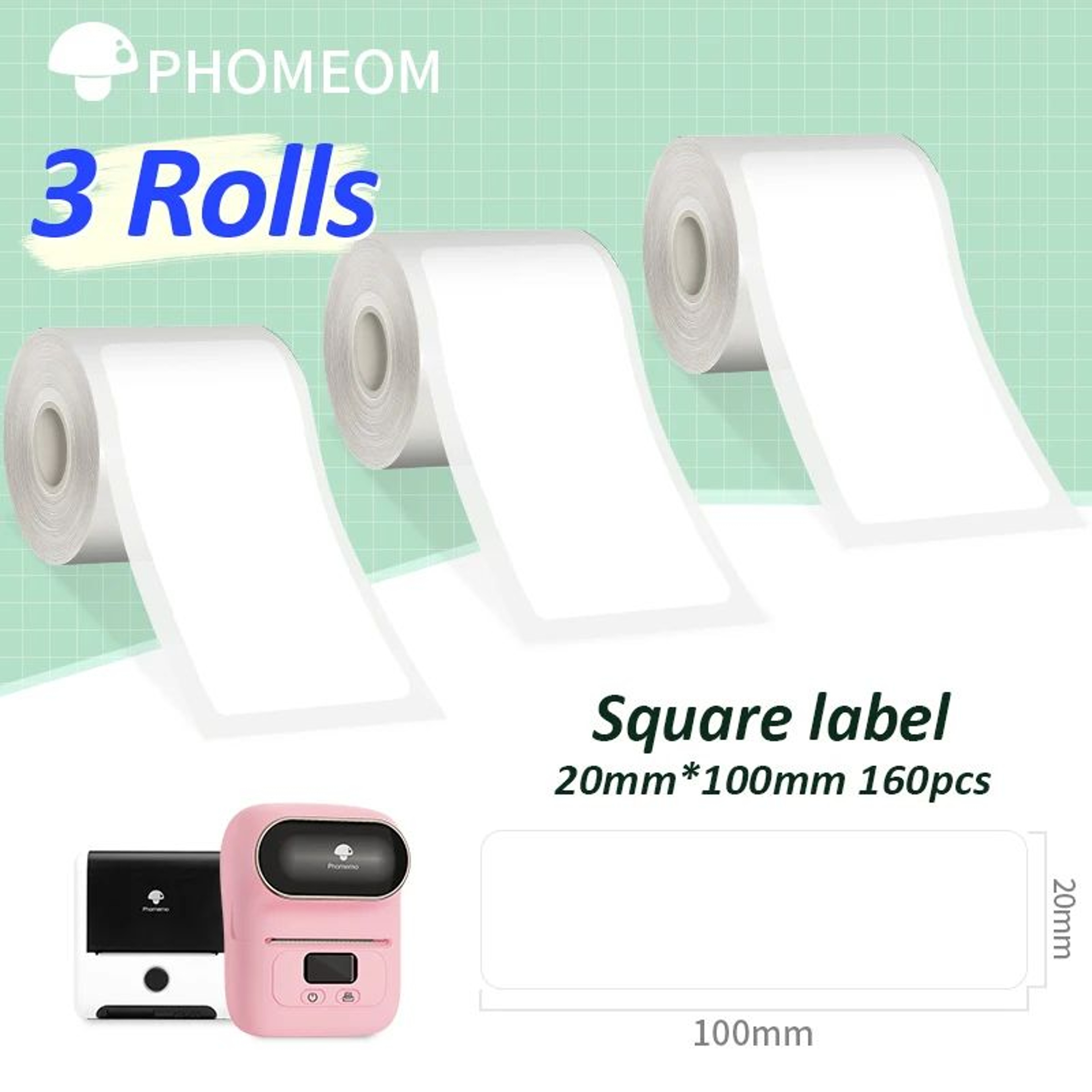 690PCS Waterproof Thermal Label Sticker Rolls 8
