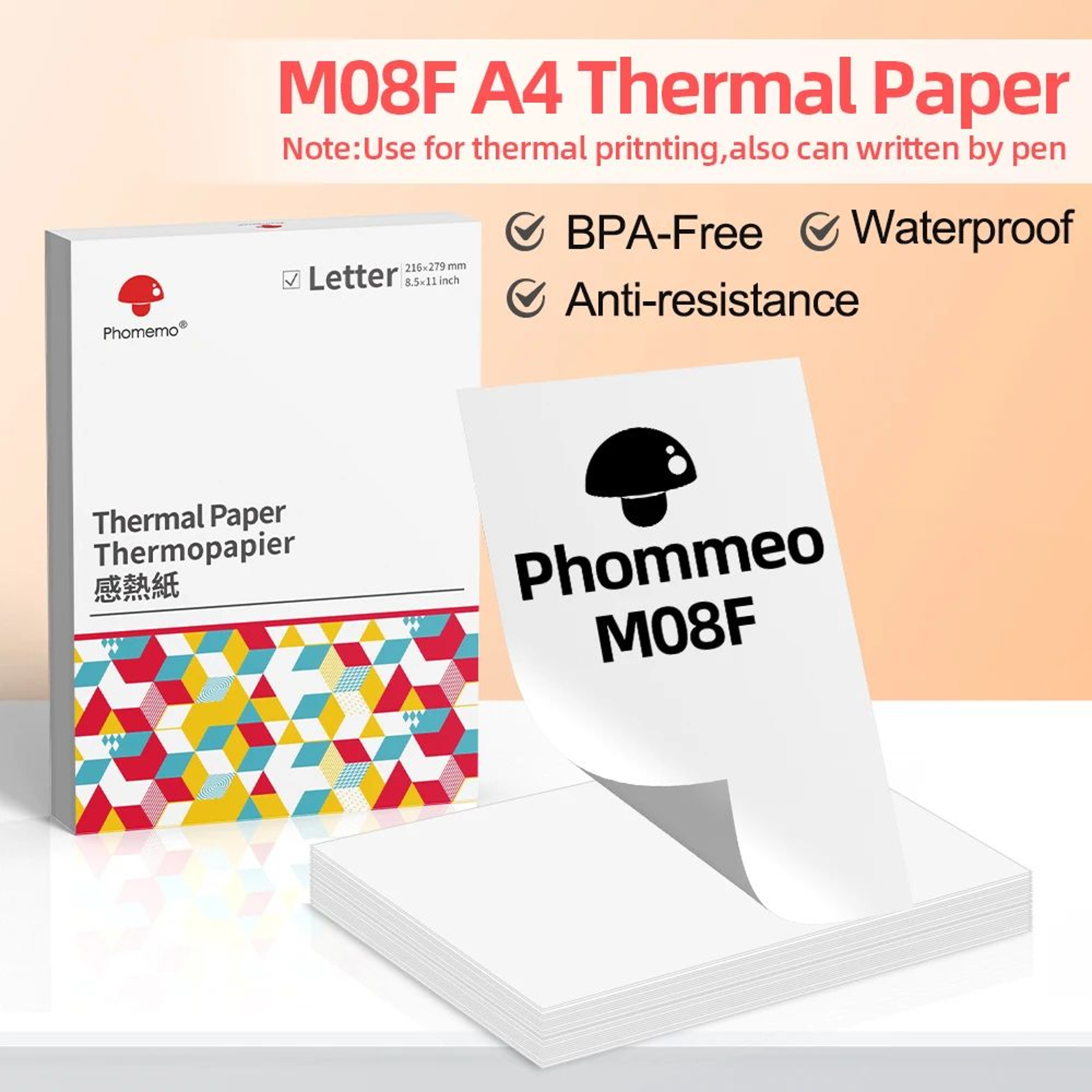 100 Sheets A4 LongLasting Thermal Printer Paper 0