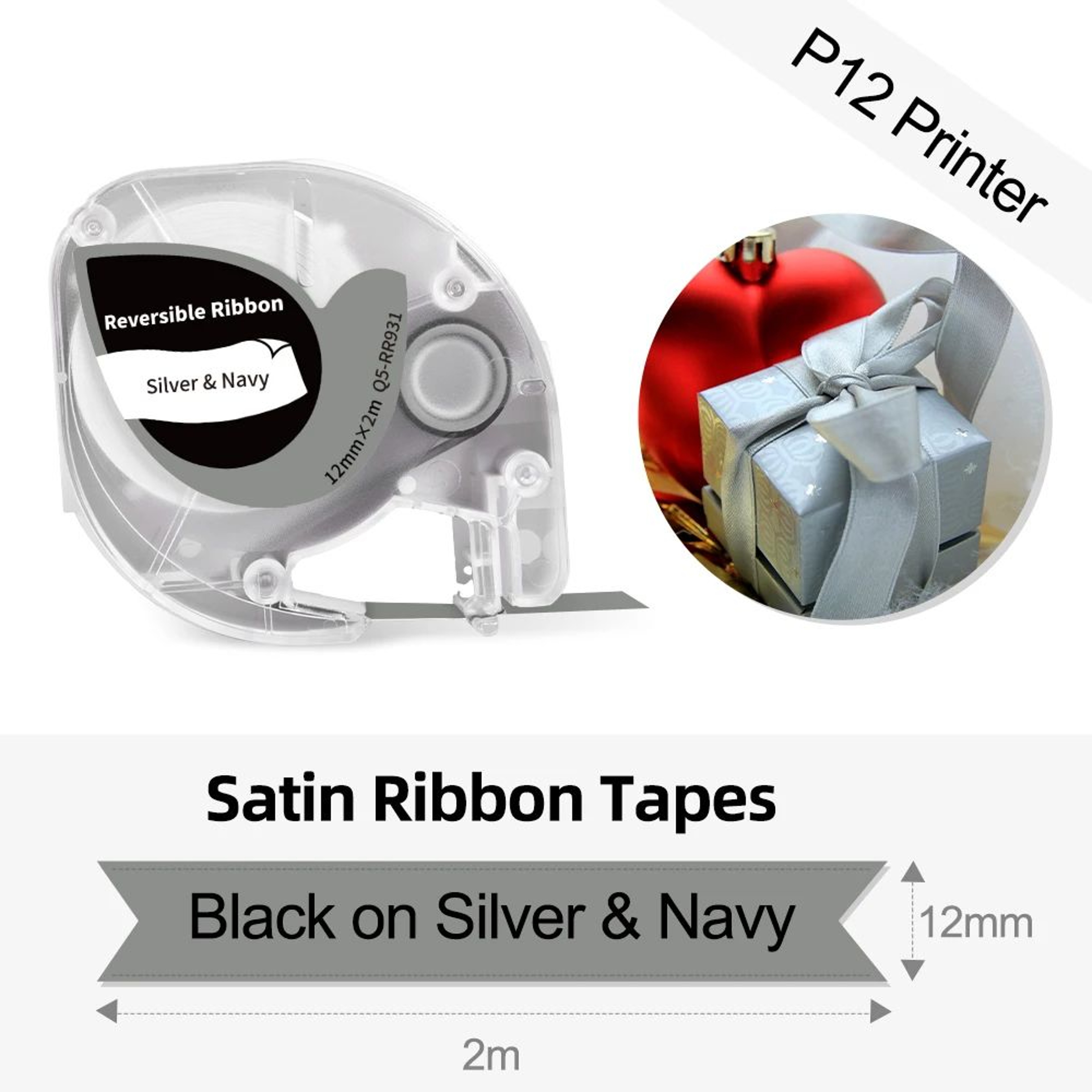 Satin Ribbon Label Maker Tape 10