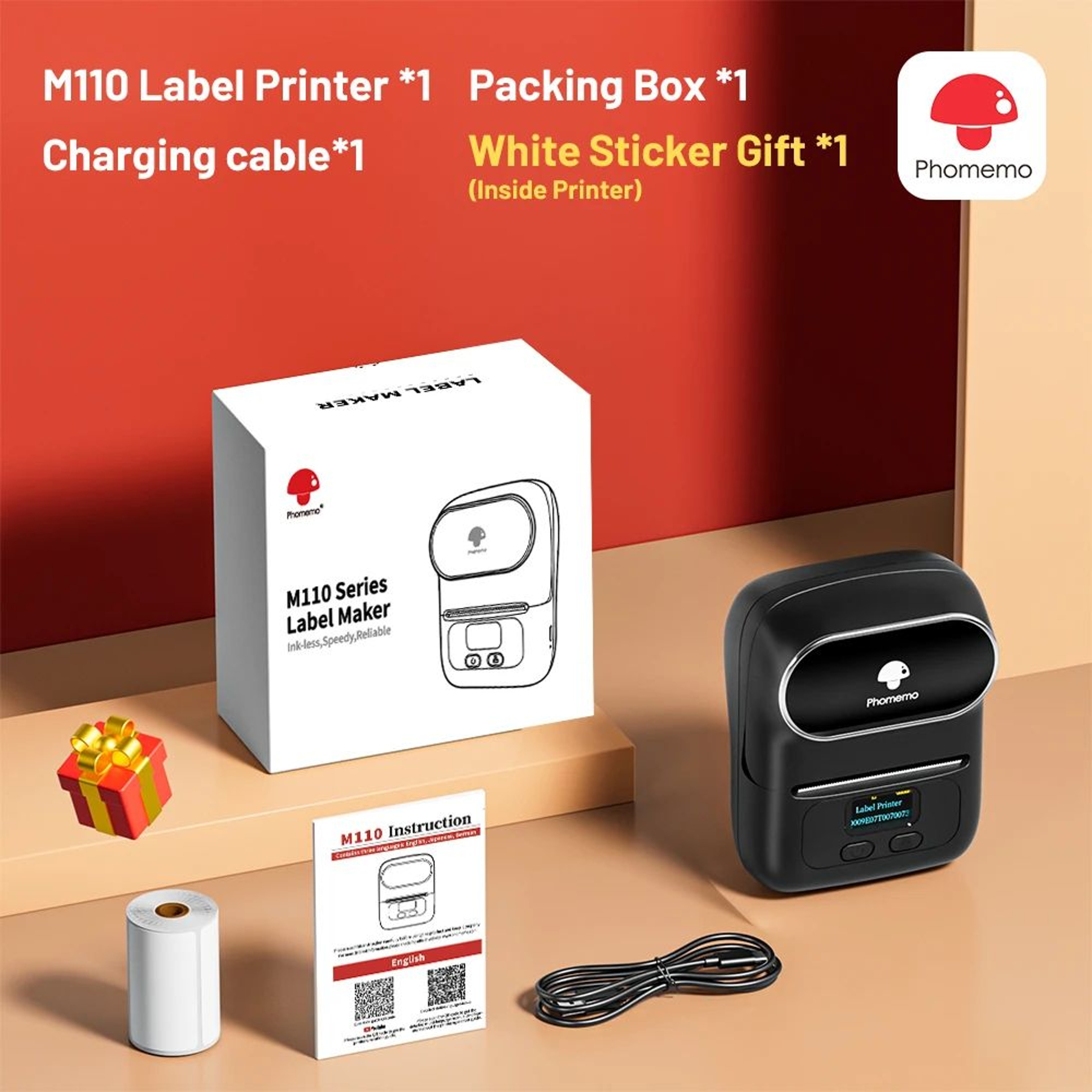Portable Wireless Bluetooth Thermal Label Maker 6
