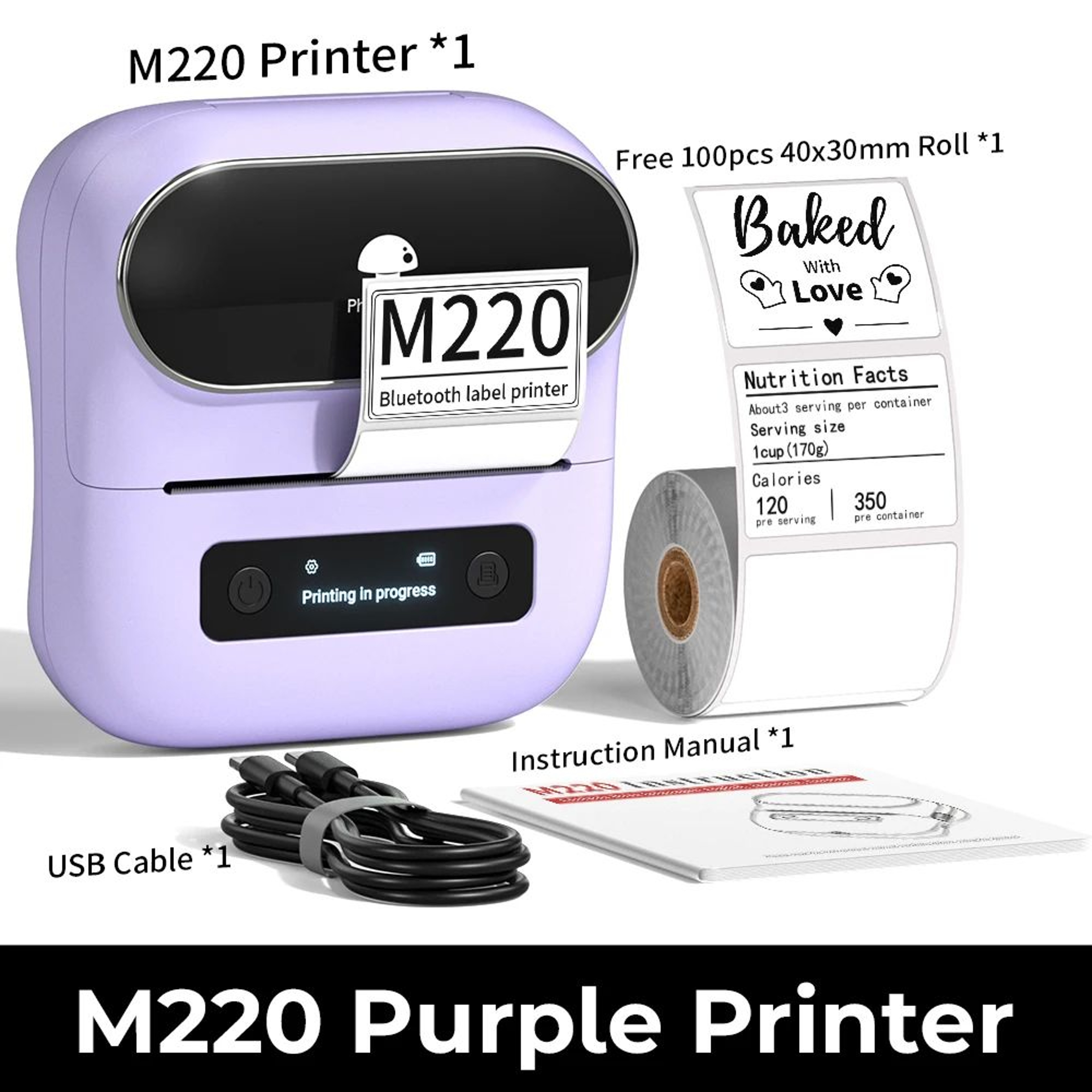 Portable Bluetooth Barcode Label Printer 23