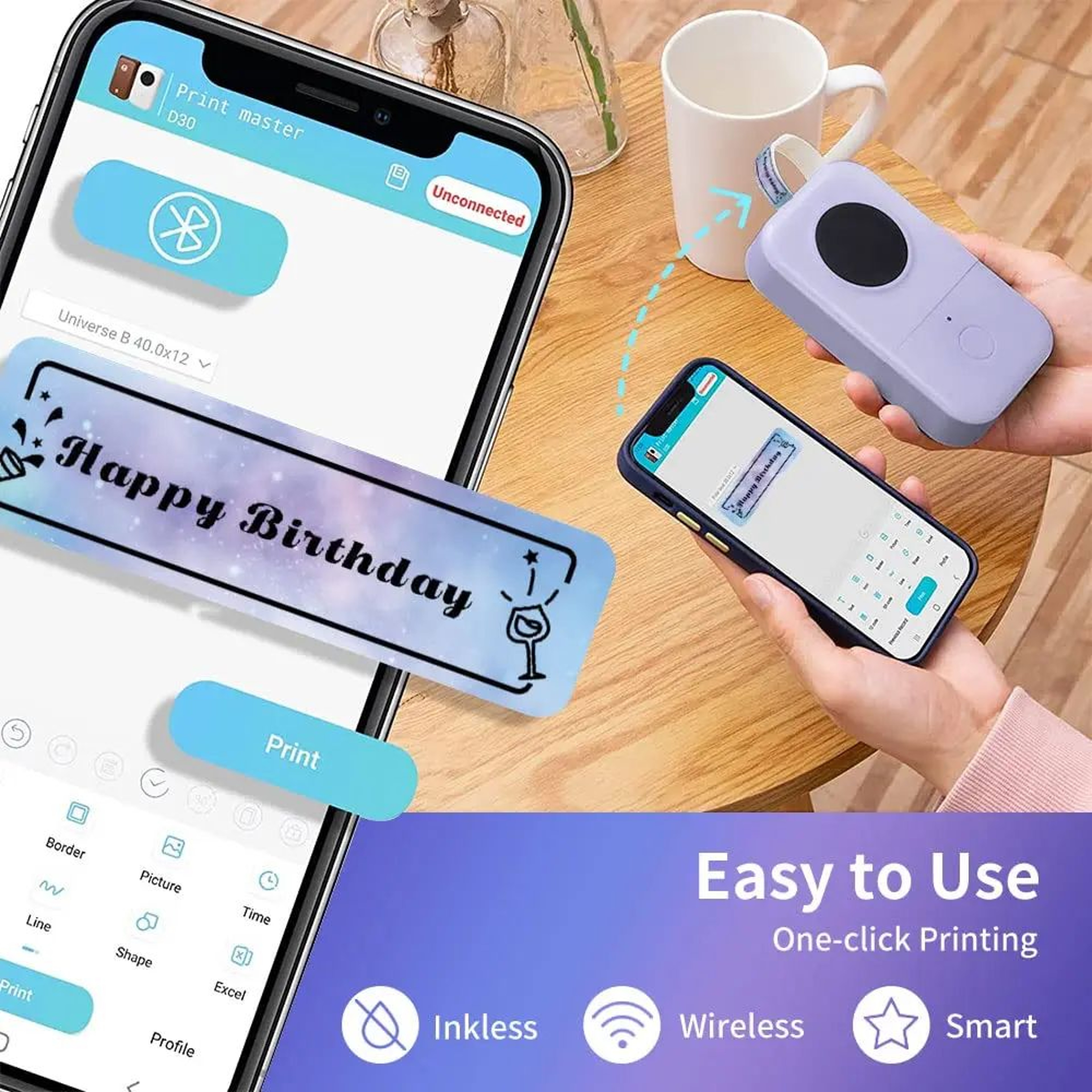 Mini Wireless Thermal Sticker Maker 1