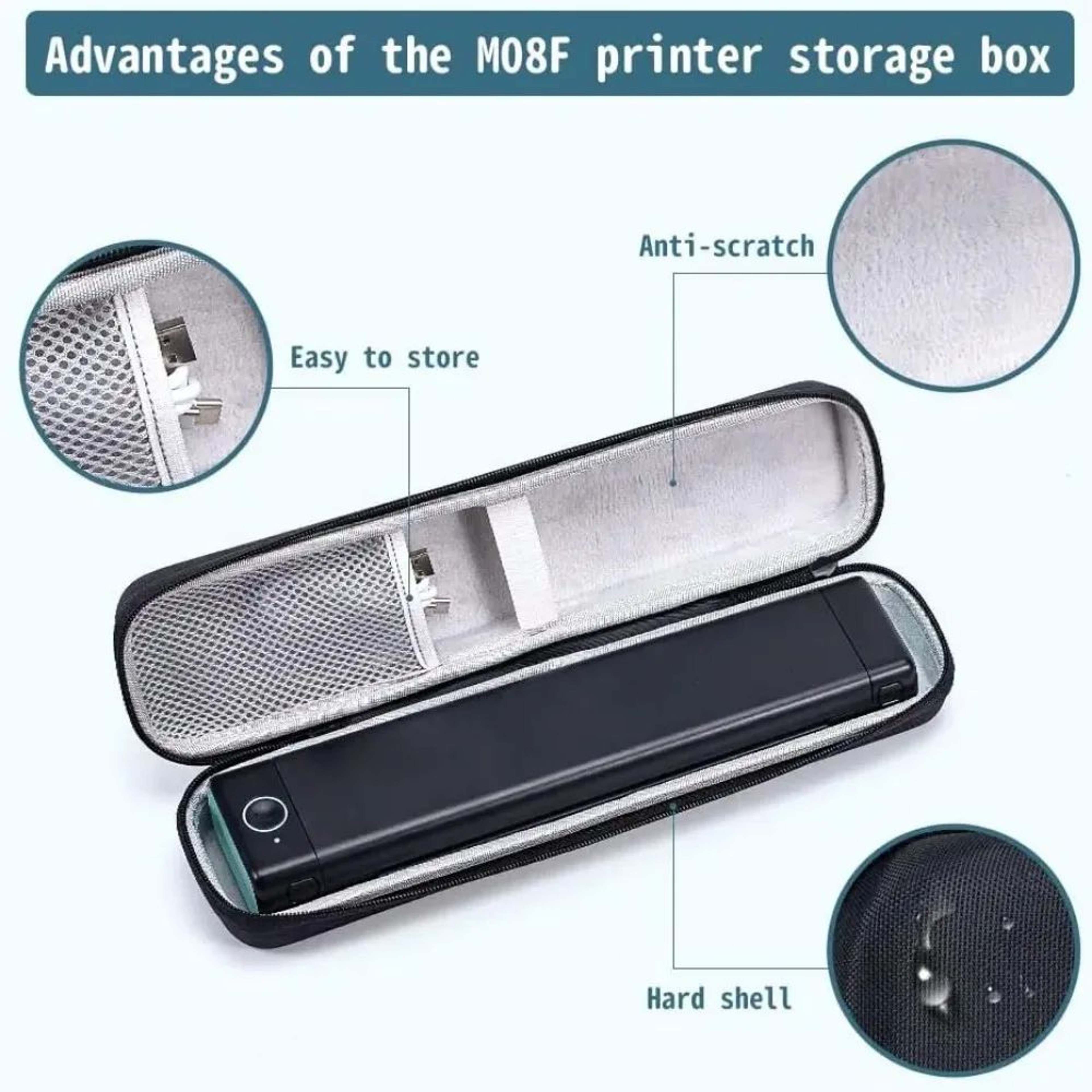Portable A4 Thermal Printer Carrying Case 4