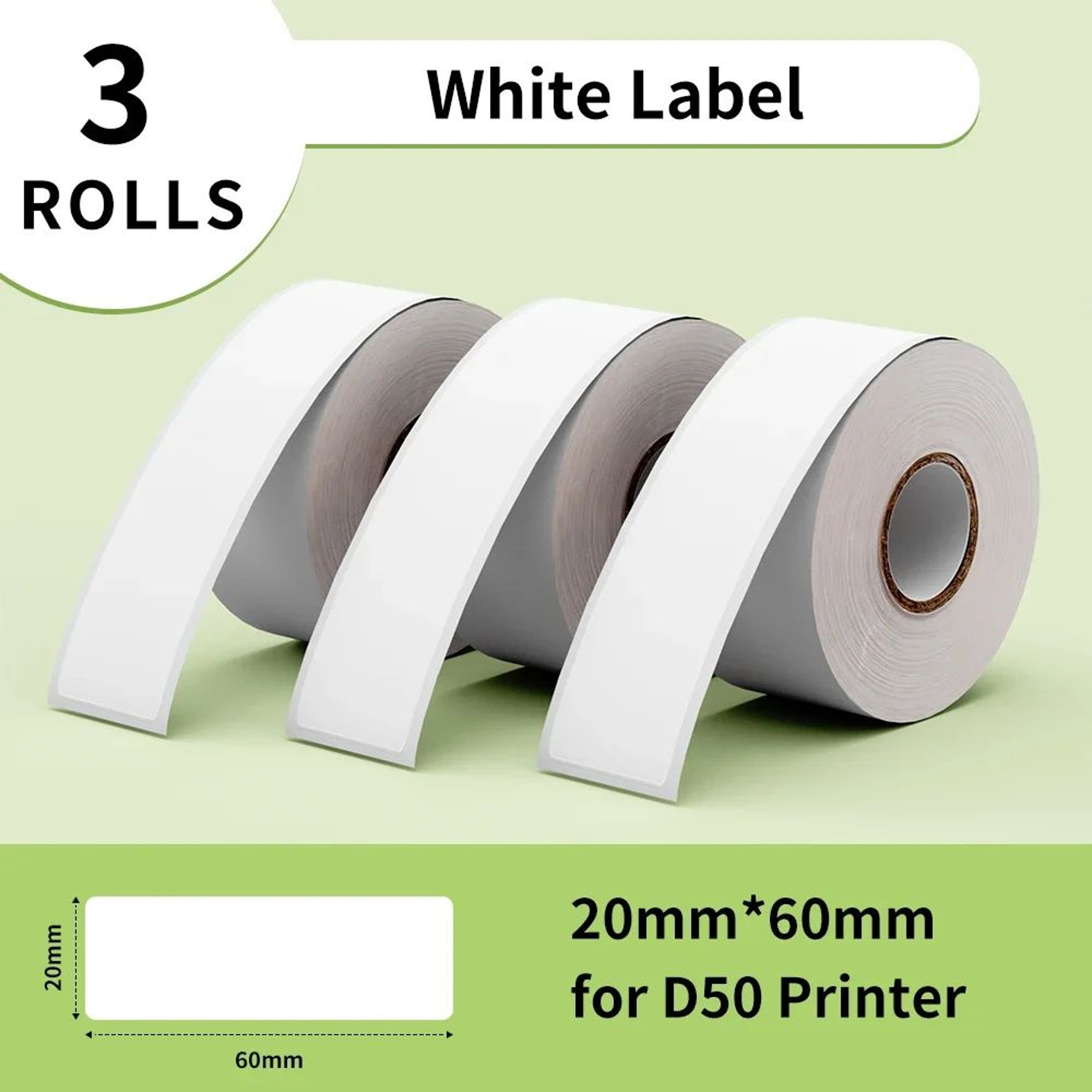 3 Rolls Waterproof SelfAdhesive Thermal Label Stickers 14