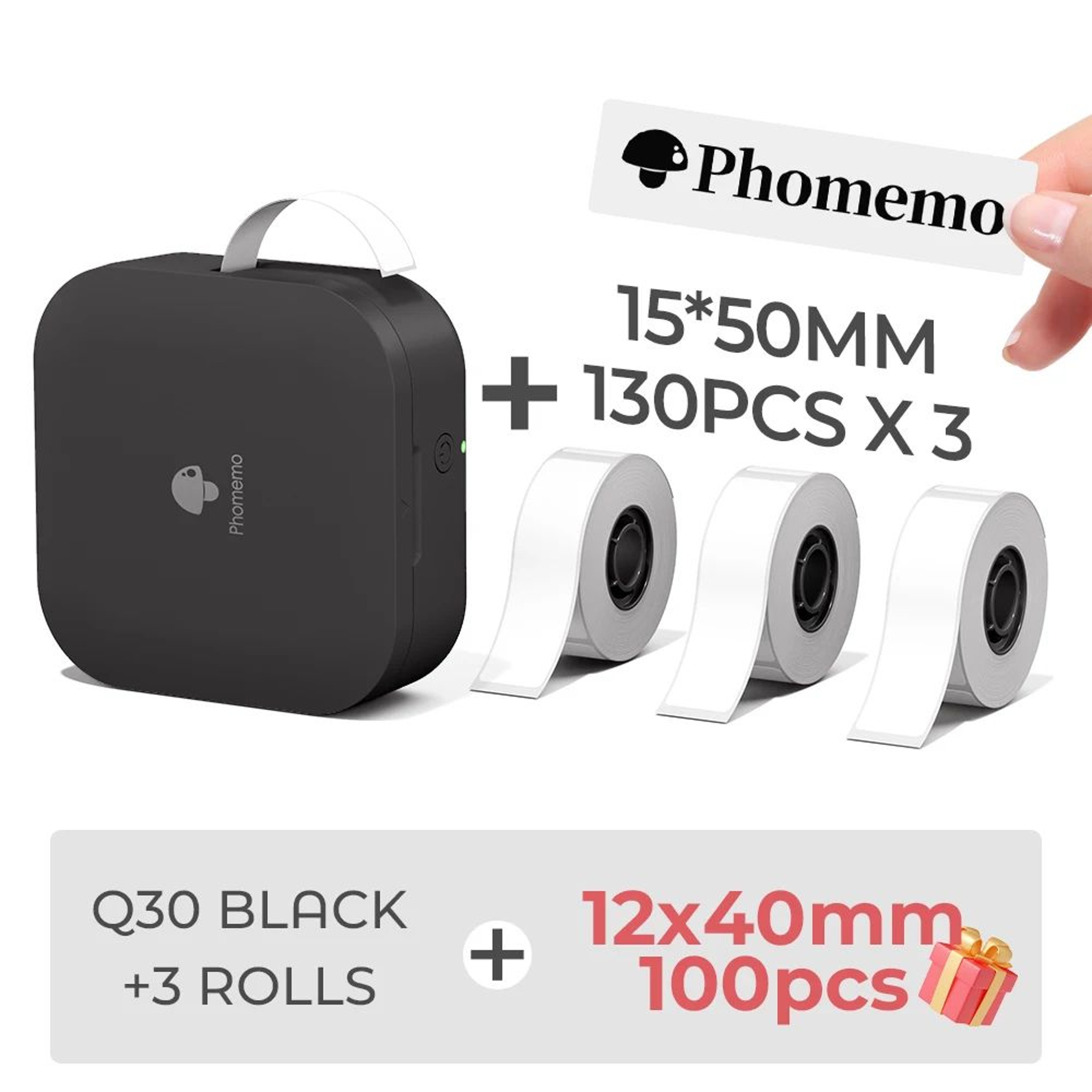 Compact Wireless Bluetooth Mini Label Printer 12