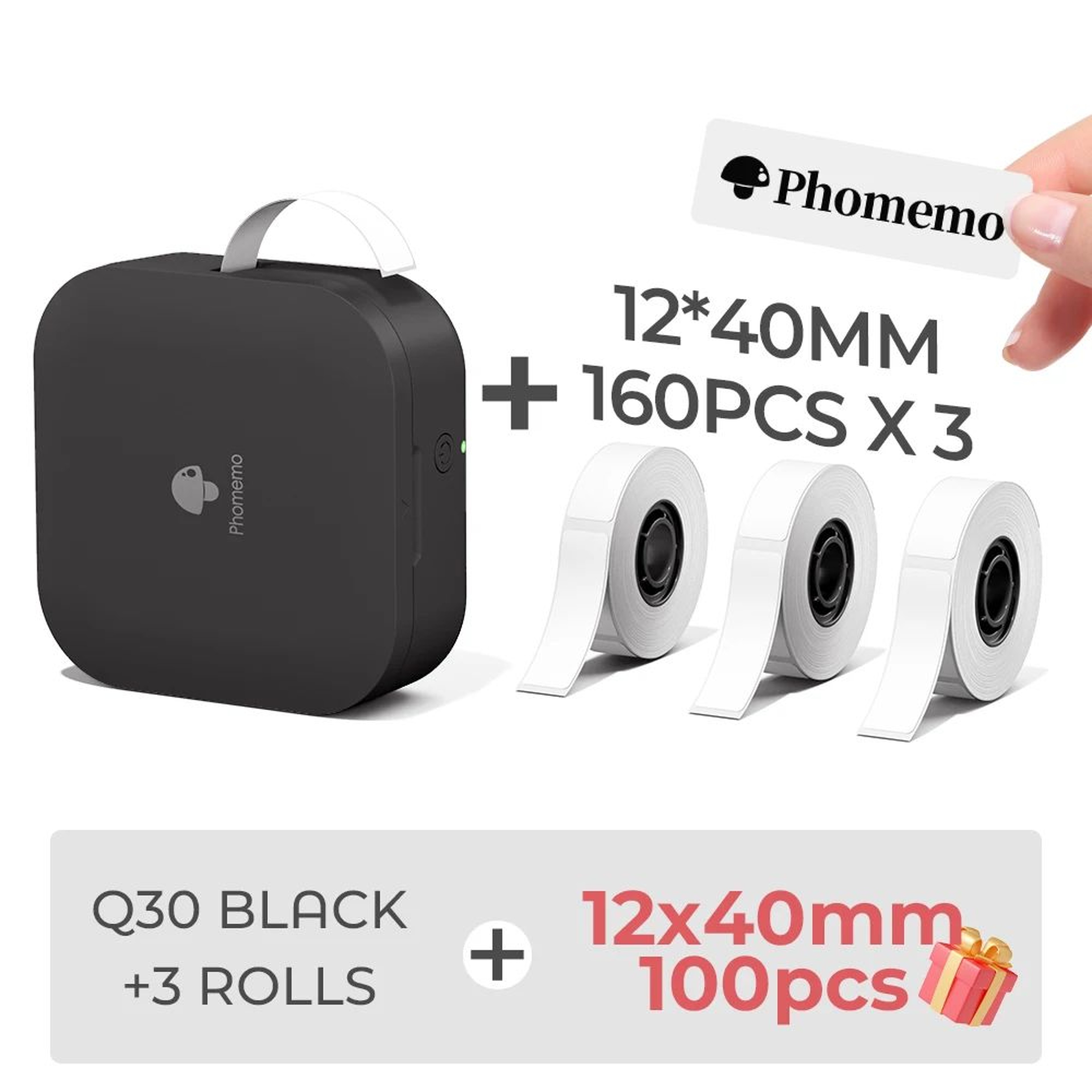 Compact Wireless Bluetooth Mini Label Printer 9