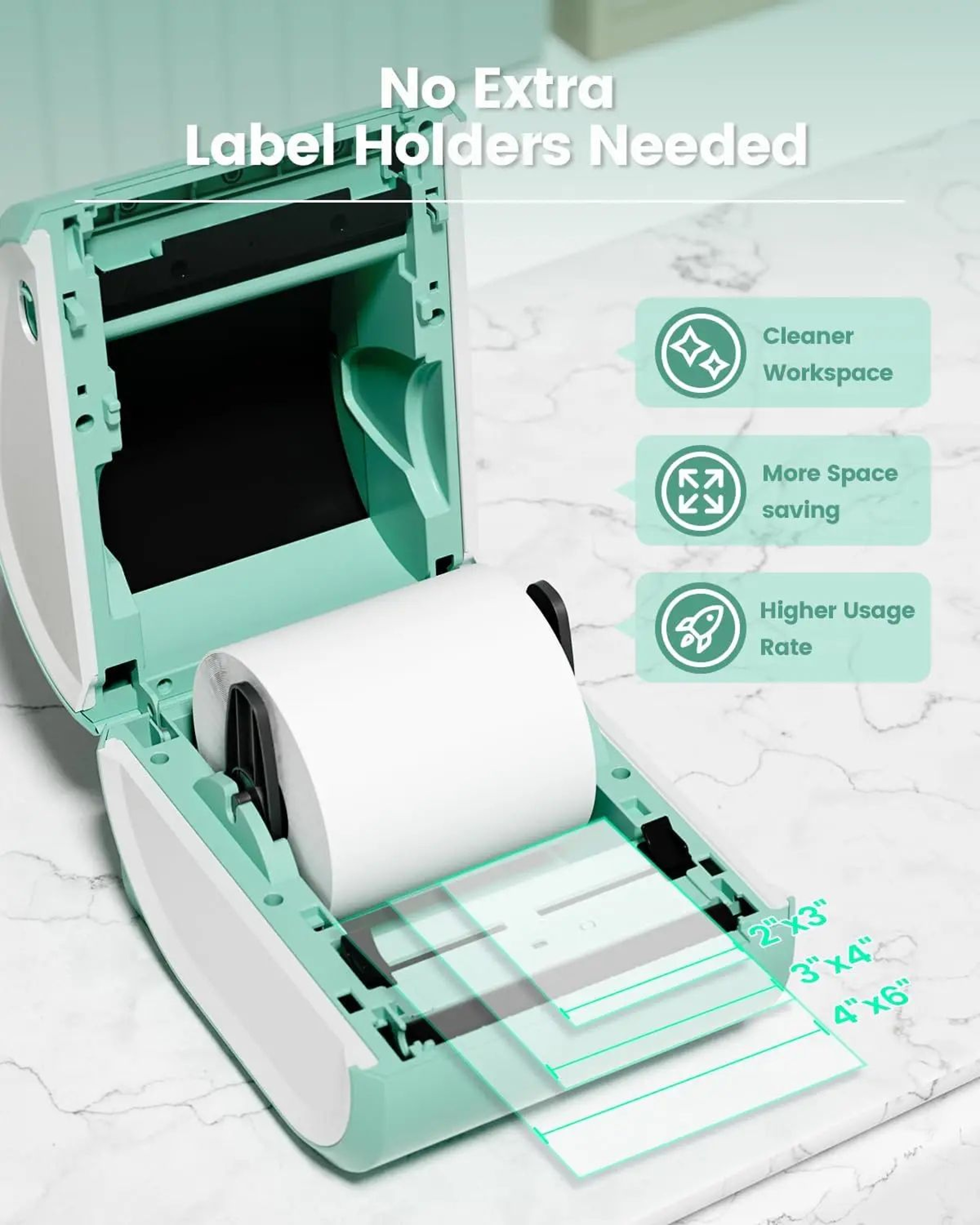 Product Name Wireless Bluetooth Desktop Shipping Label Printer 4
