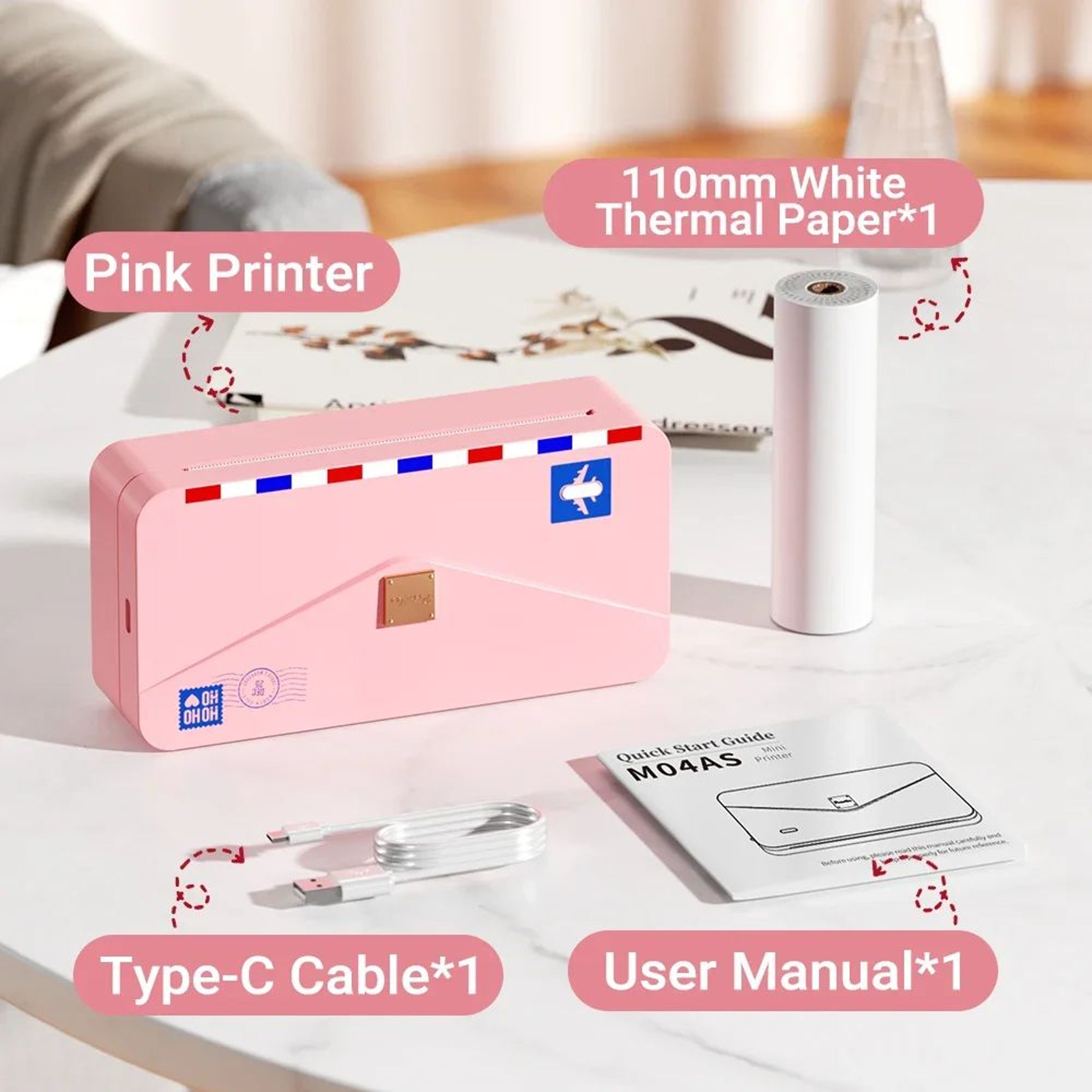 300 DPI Wireless Pocket Thermal Printer 11