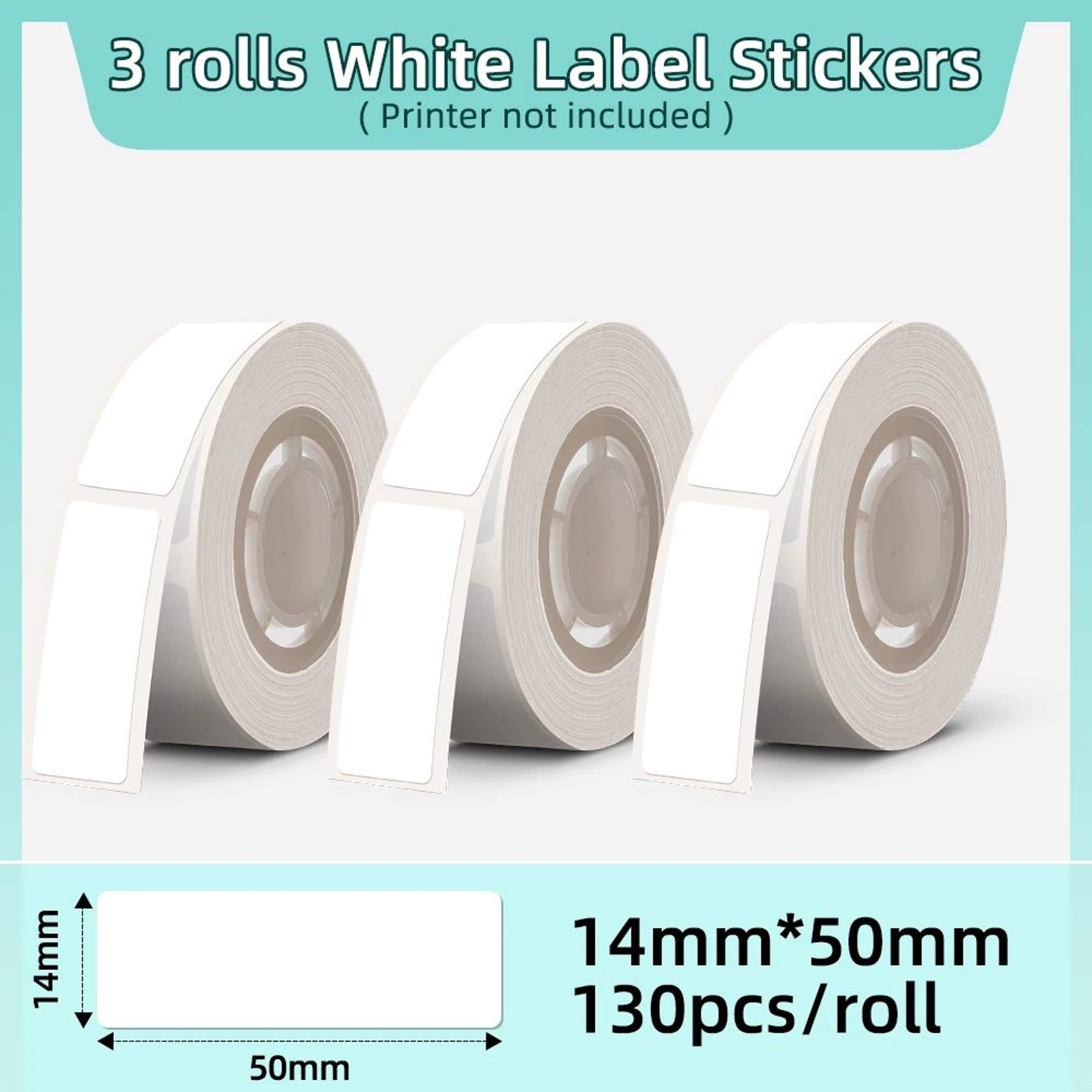 3 Rolls ScratchResistant Waterproof Thermal Label Tape 14
