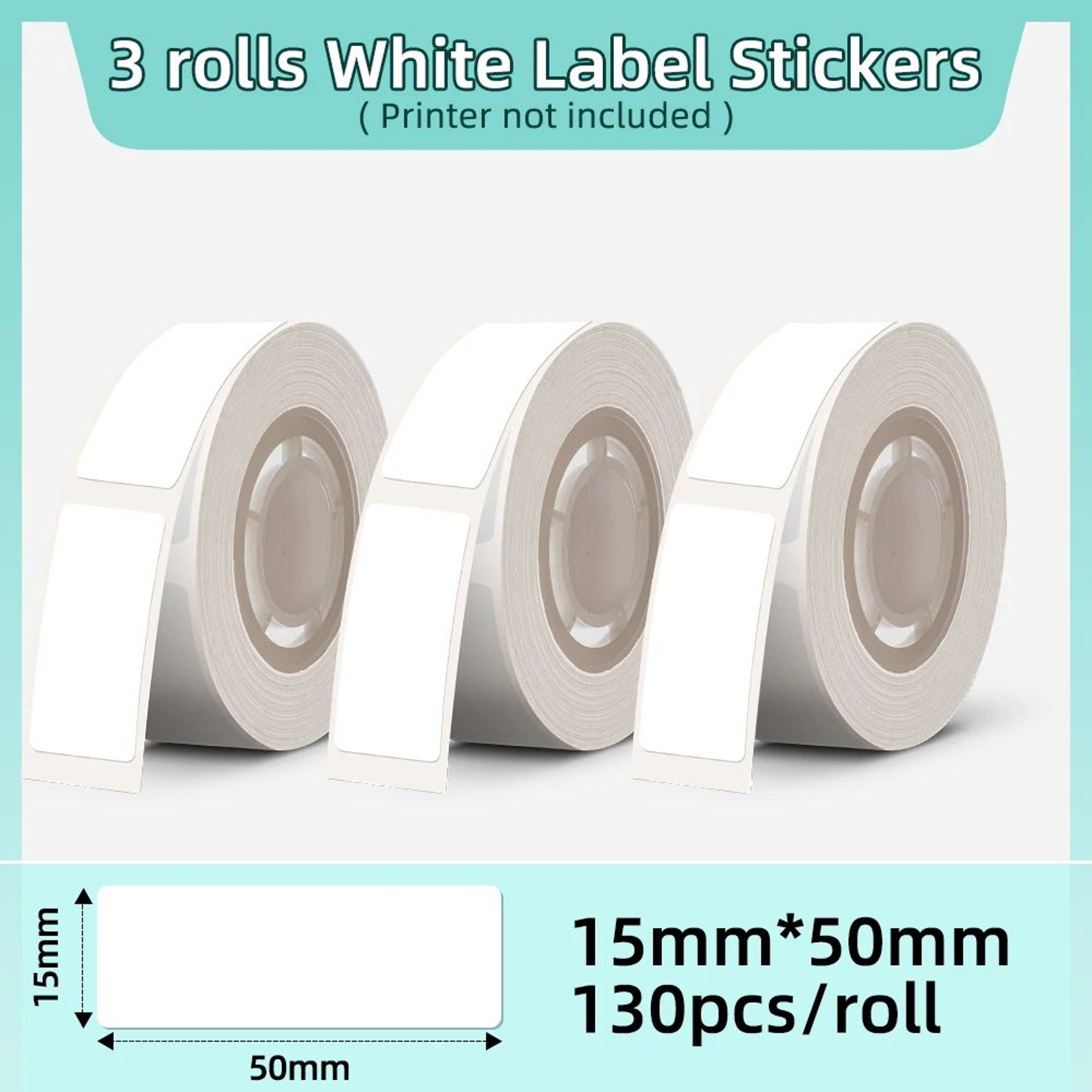 3 Rolls ScratchResistant Waterproof Thermal Label Tape 17