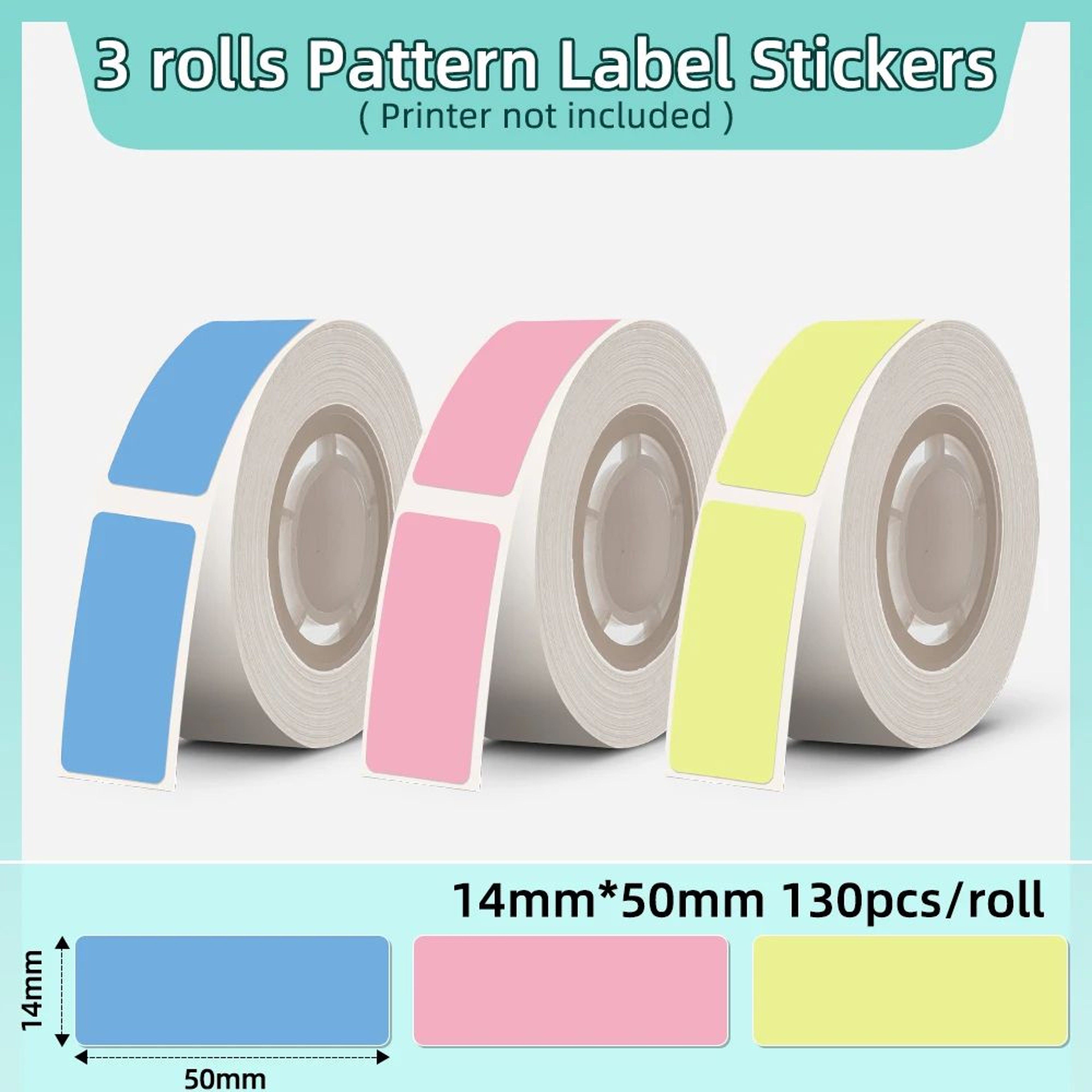 3 Rolls ScratchResistant Waterproof Thermal Label Tape 24