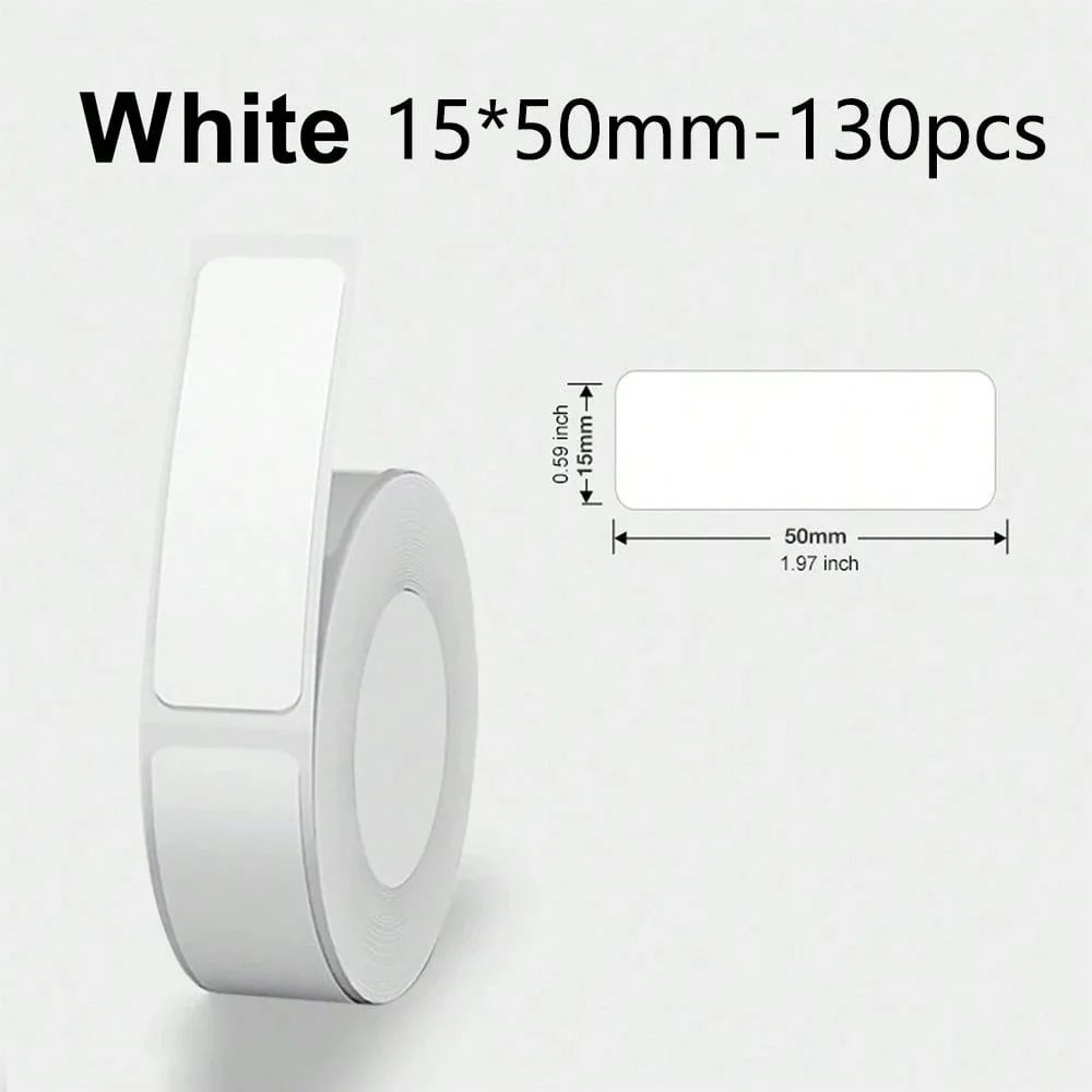 White SelfAdhesive Mini Thermal Label Sticker Tape 9