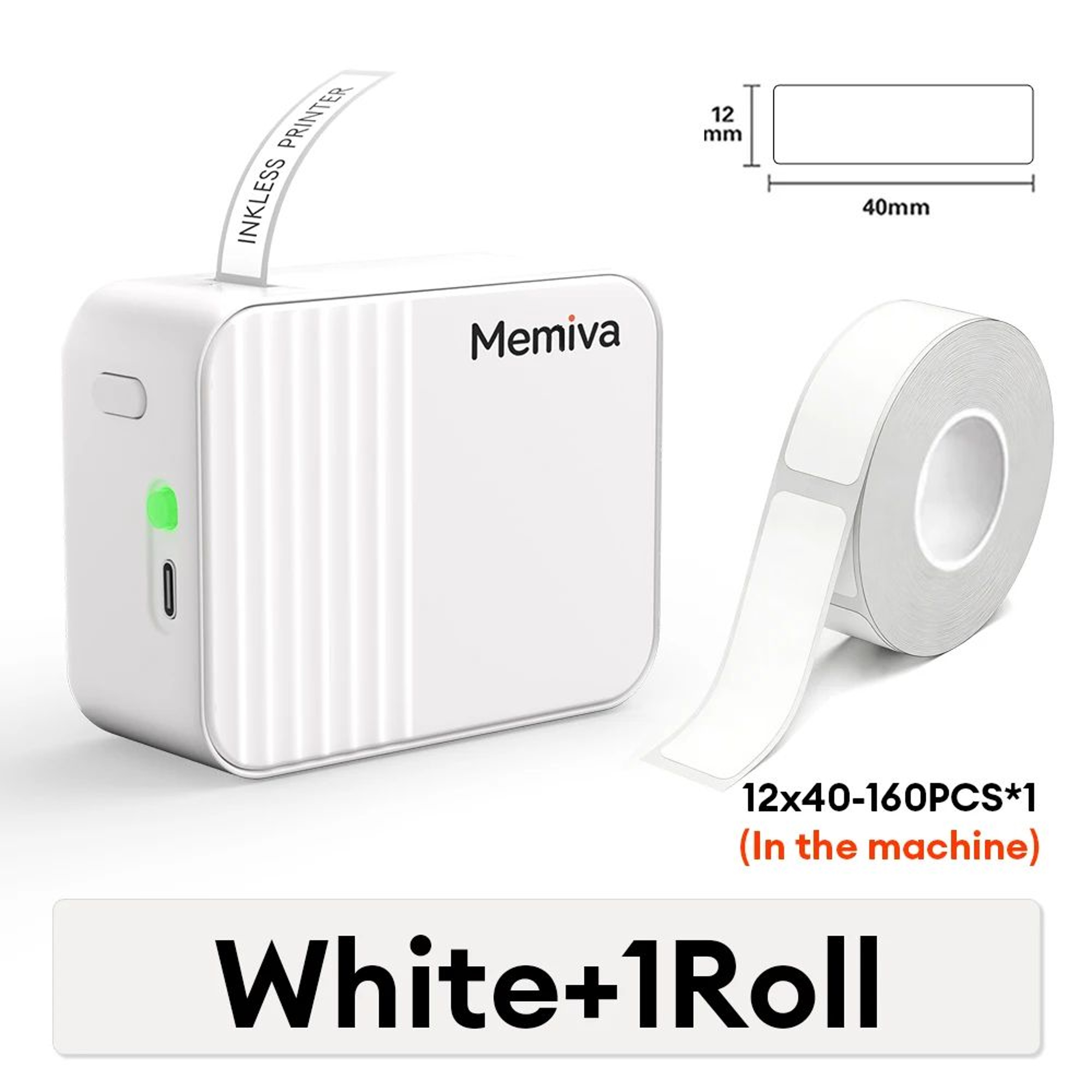 Compact Portable Thermal Sticker Label Maker 8
