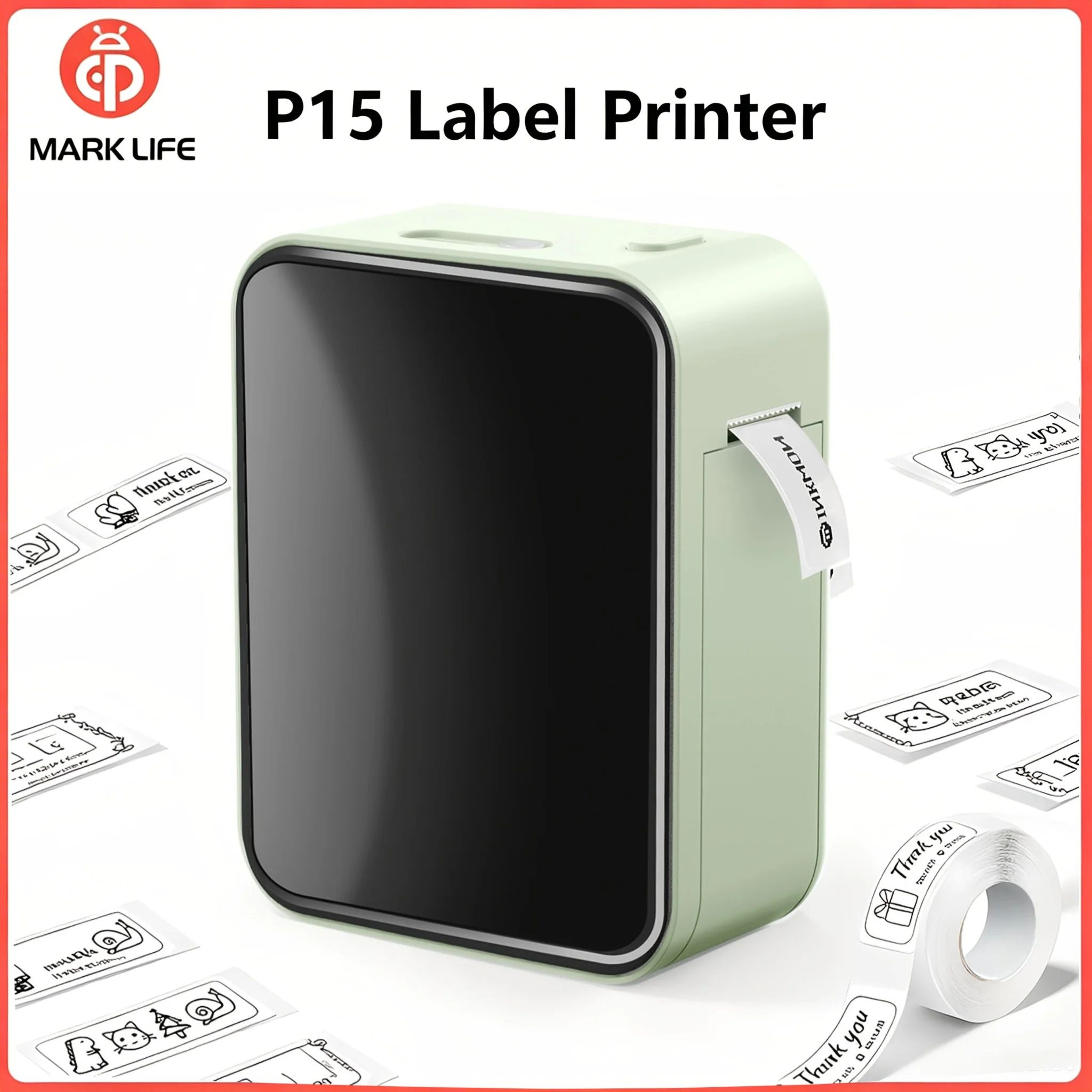 Pocket Bluetooth Thermal Sticker Label Printer 0