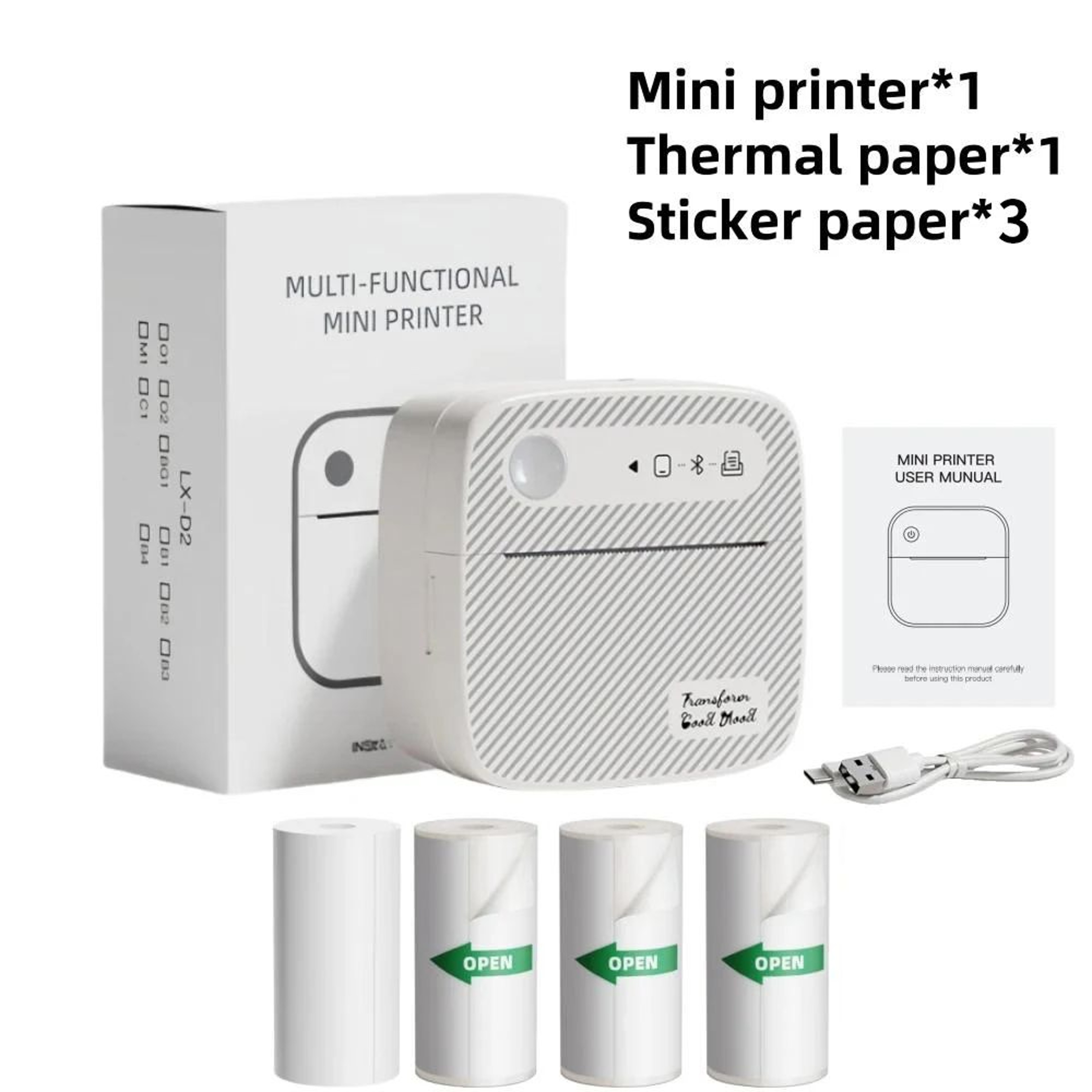 Compact Wireless Bluetooth Price Tag And Label Printer 6
