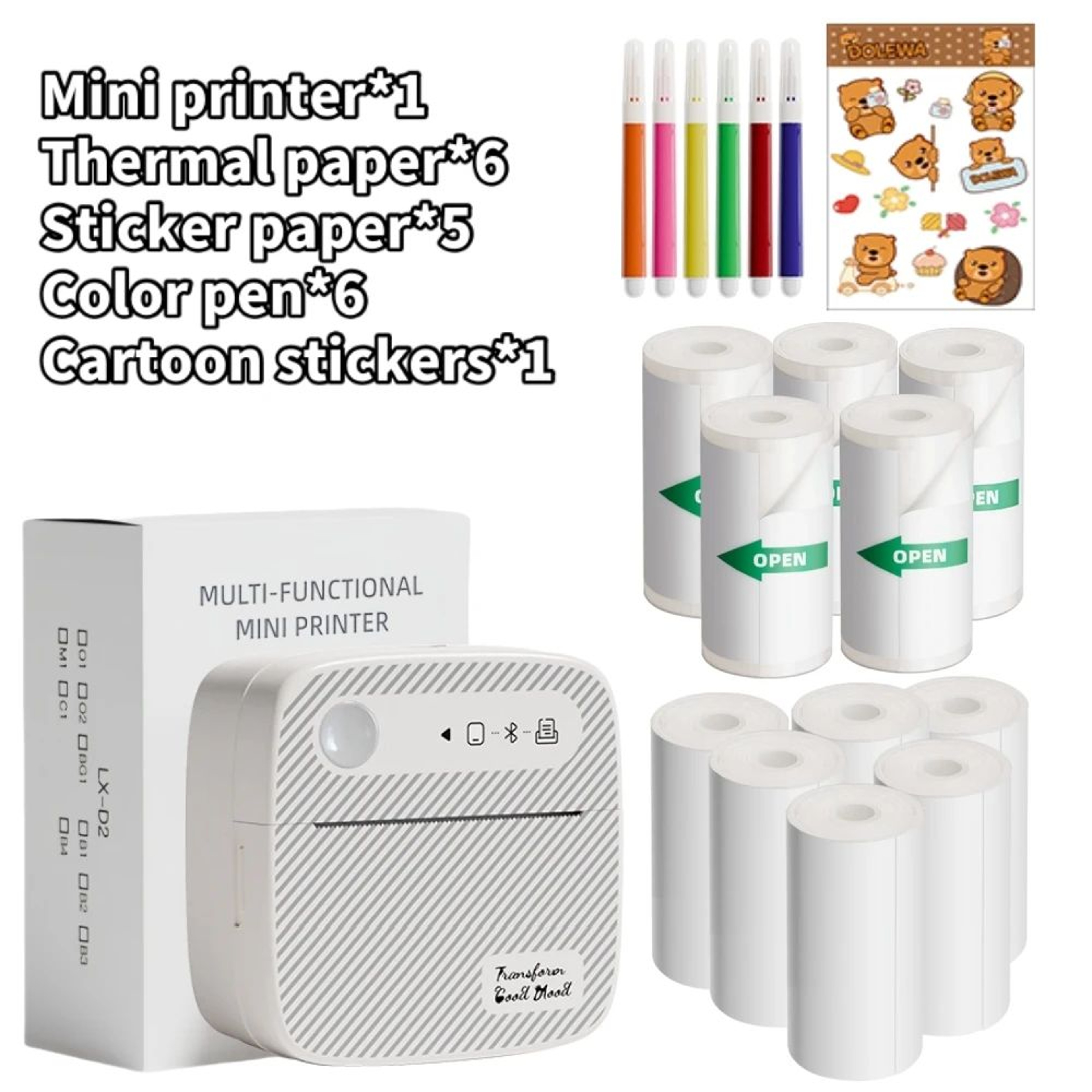 Compact Wireless Bluetooth Price Tag And Label Printer 10