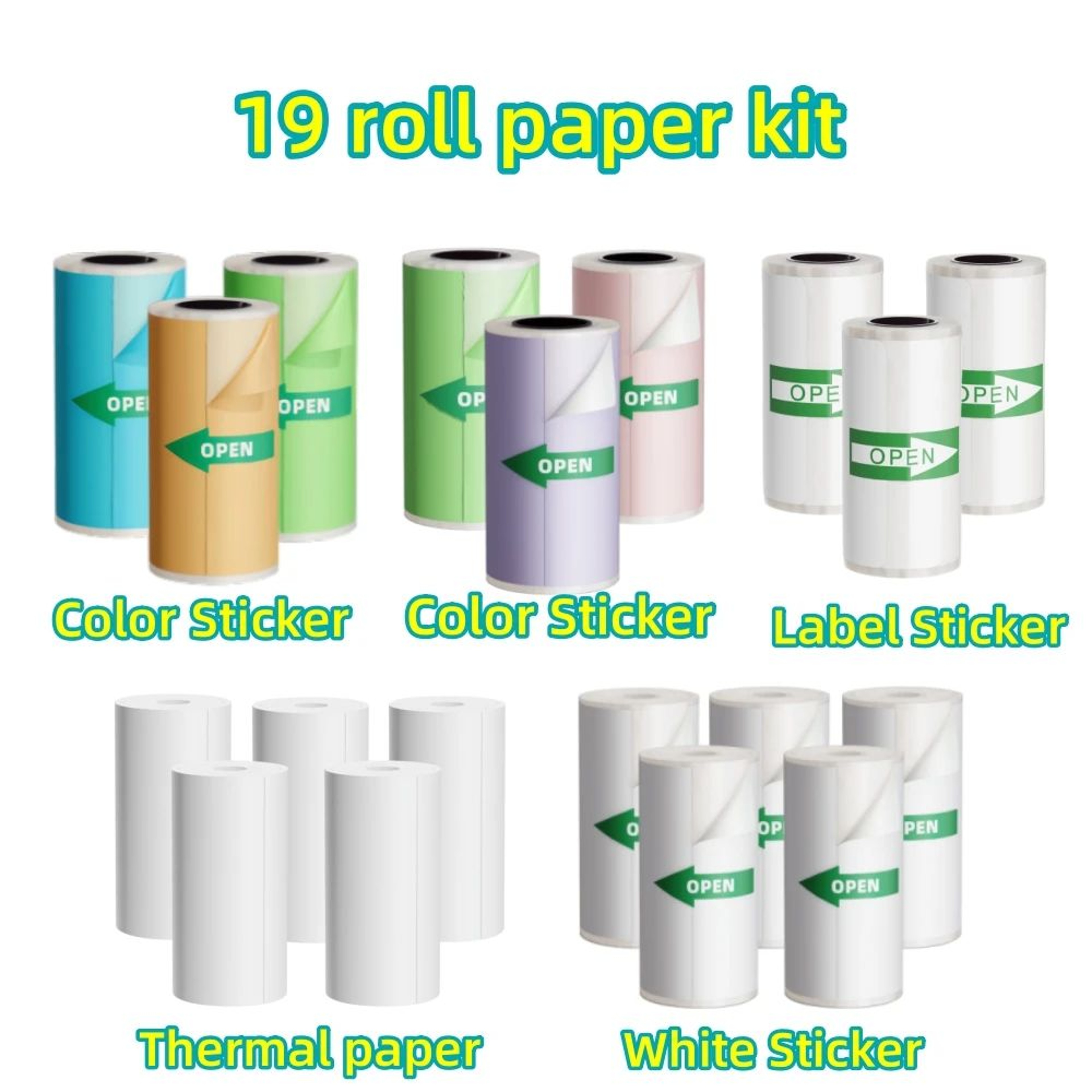 SelfAdhesive Thermal Sticker Paper Rolls 10