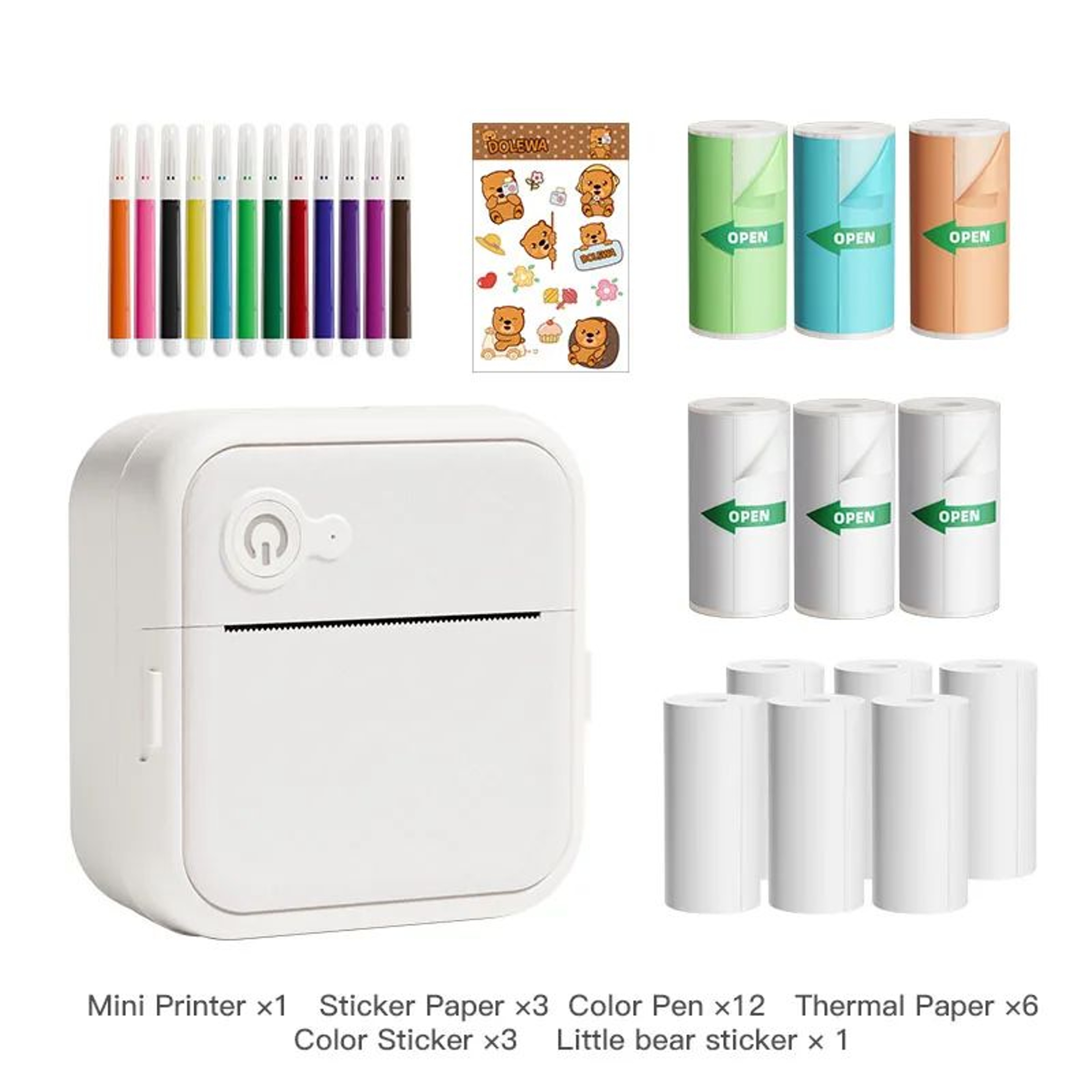Wireless Bluetooth Mini Thermal Sticker Printer 0