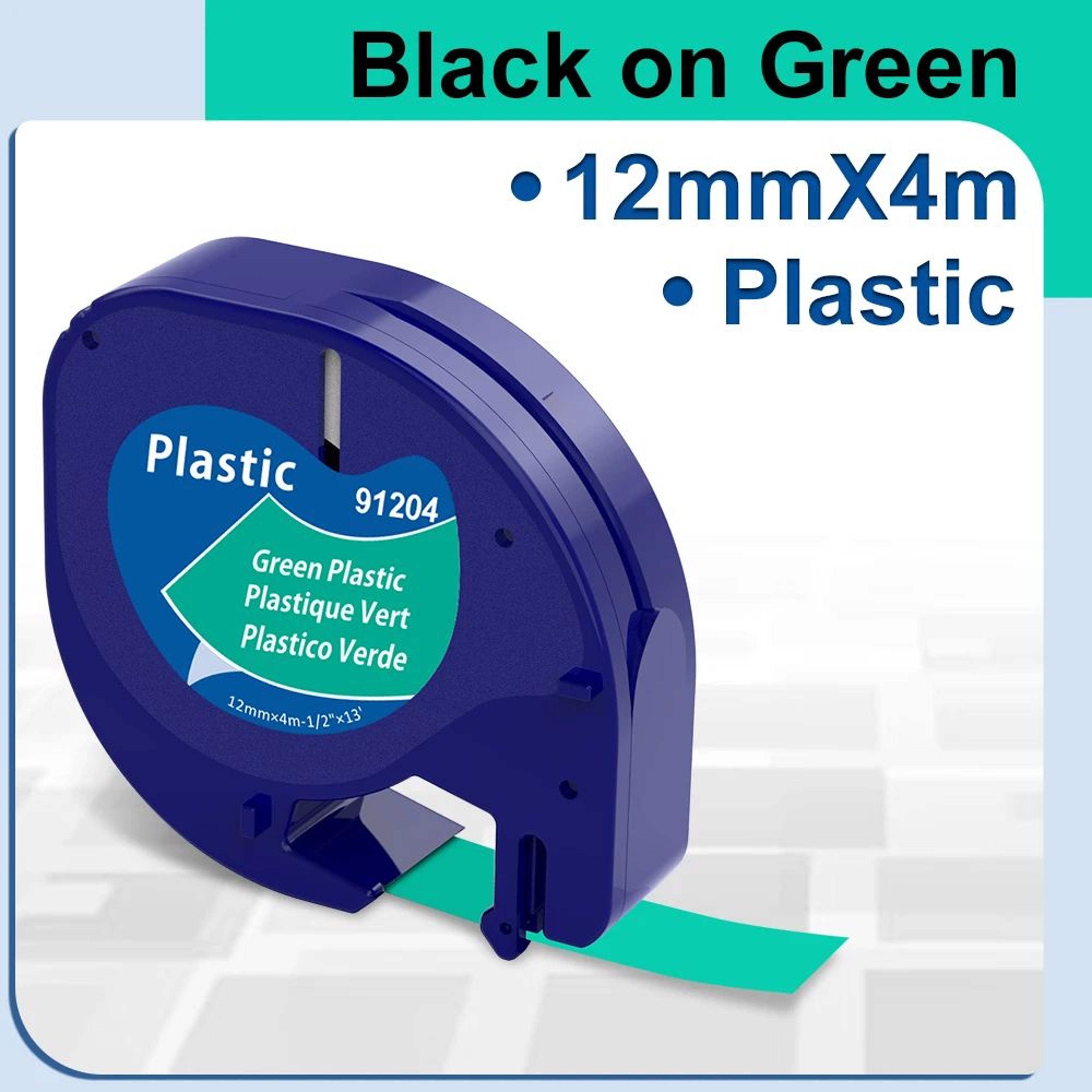 White Plastic Label Maker Tape Refill 18