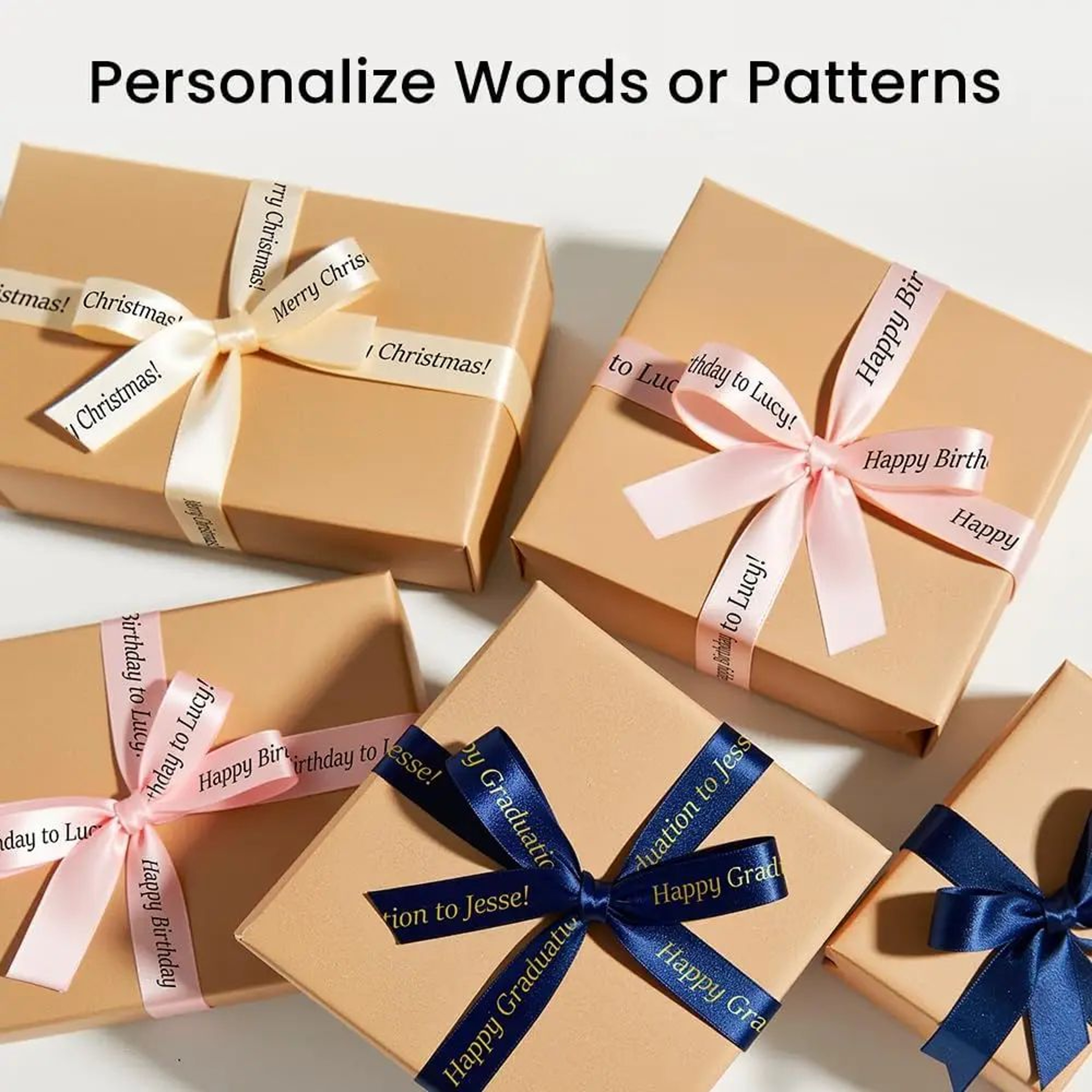 Decorative Fabric Ribbon For Gift Wrapping And DIY Crafts 3
