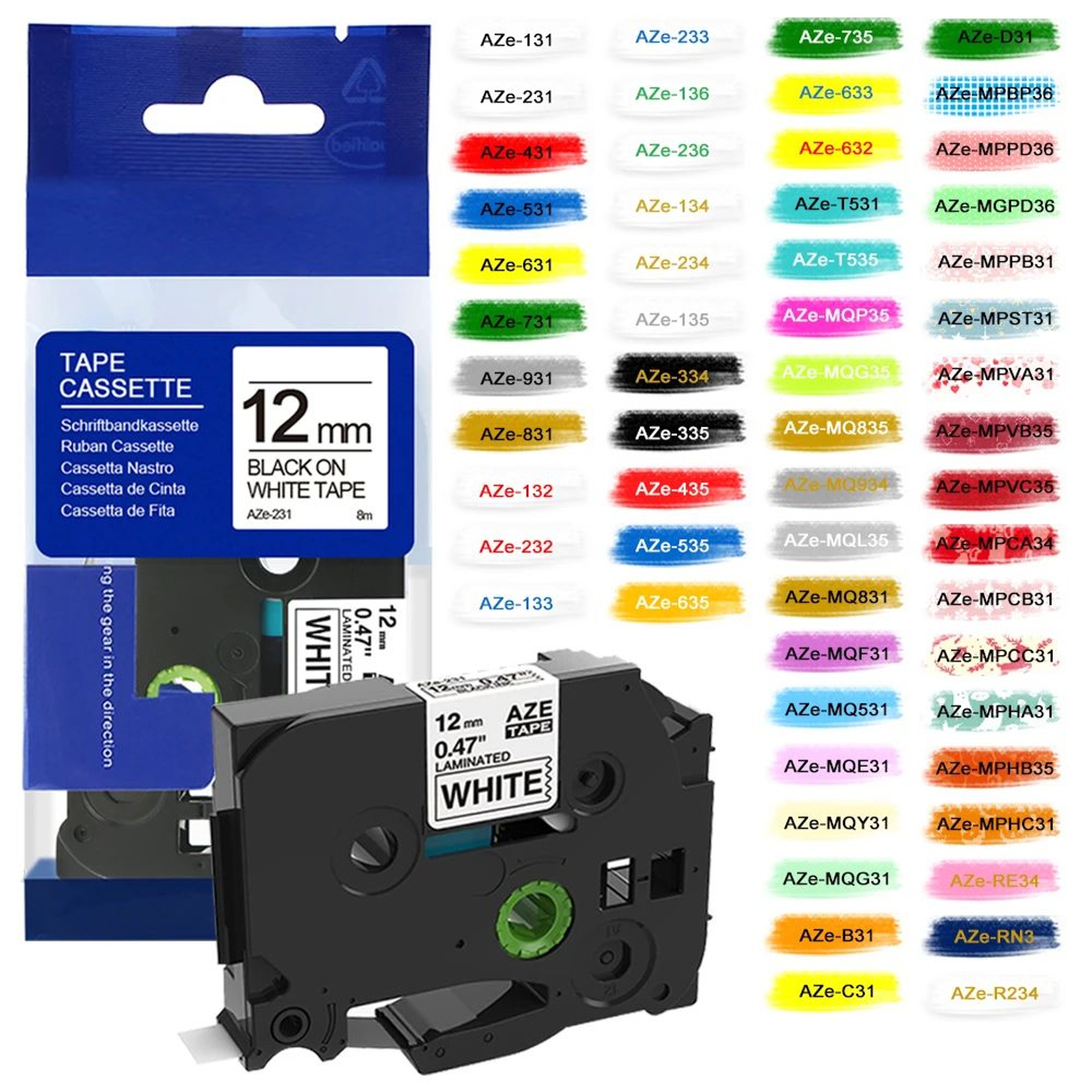 Protective Laminated Label Tape Refill 0