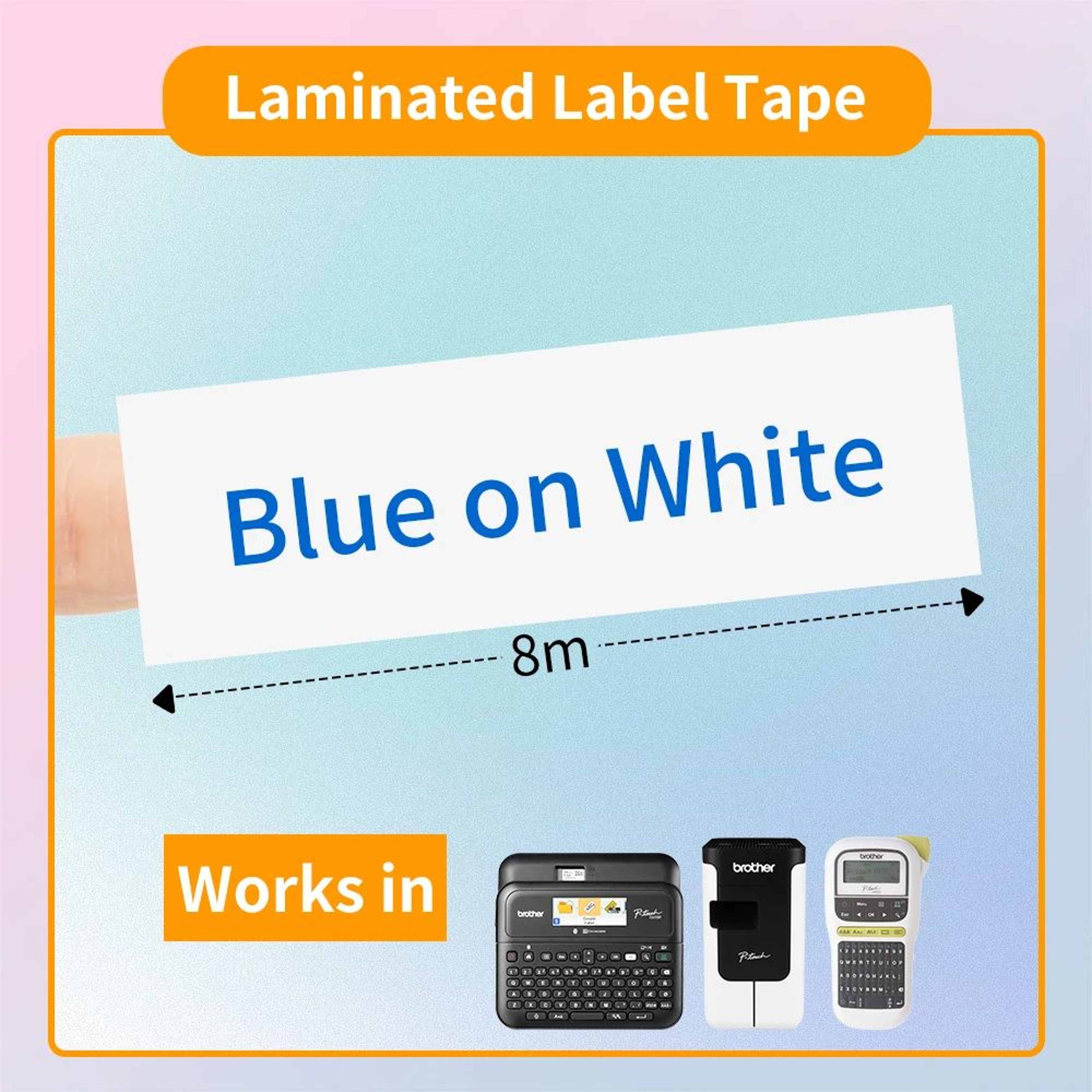 TripleSize Laminated Label Tape Replacement Cartridges 15