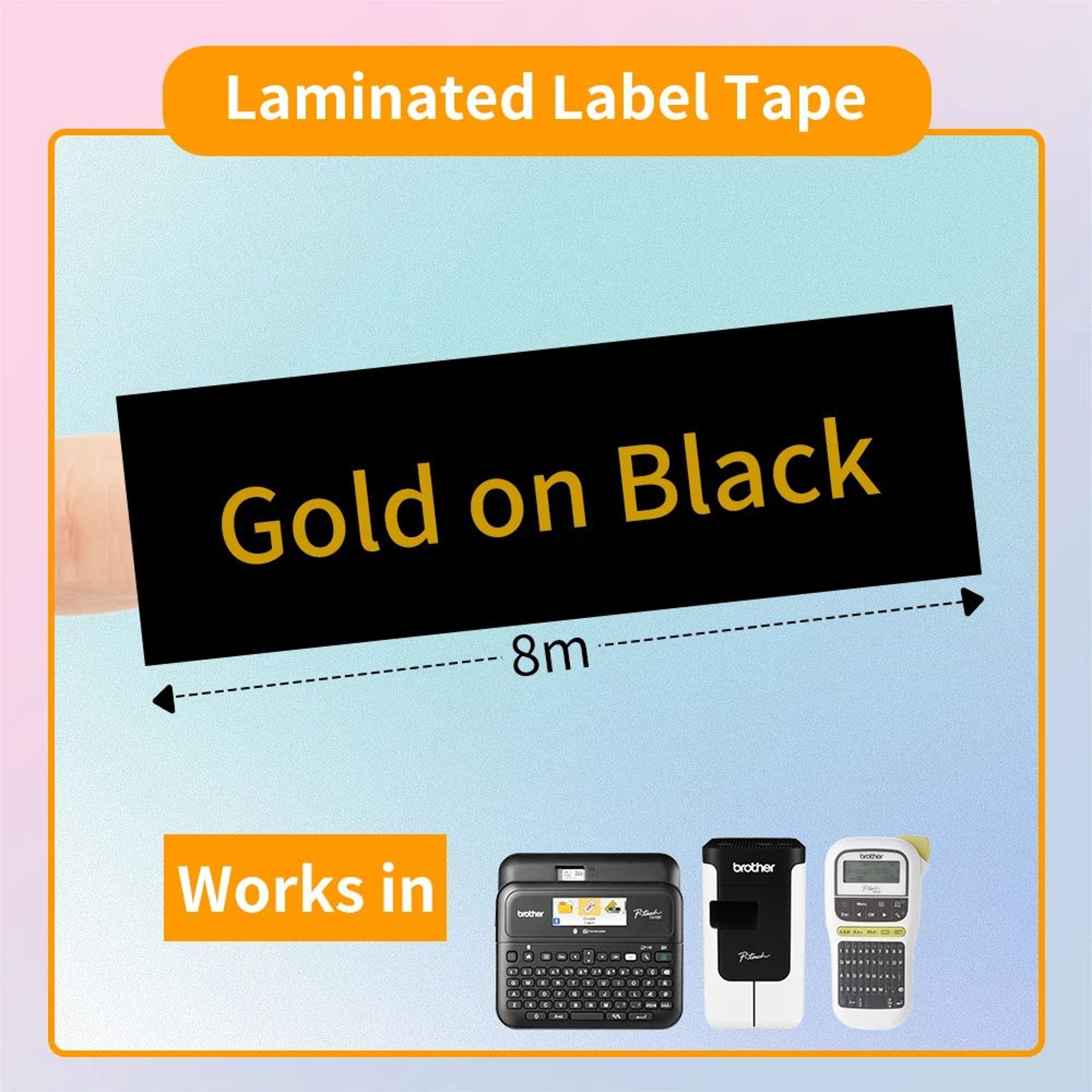TripleSize Laminated Label Tape Replacement Cartridges 17