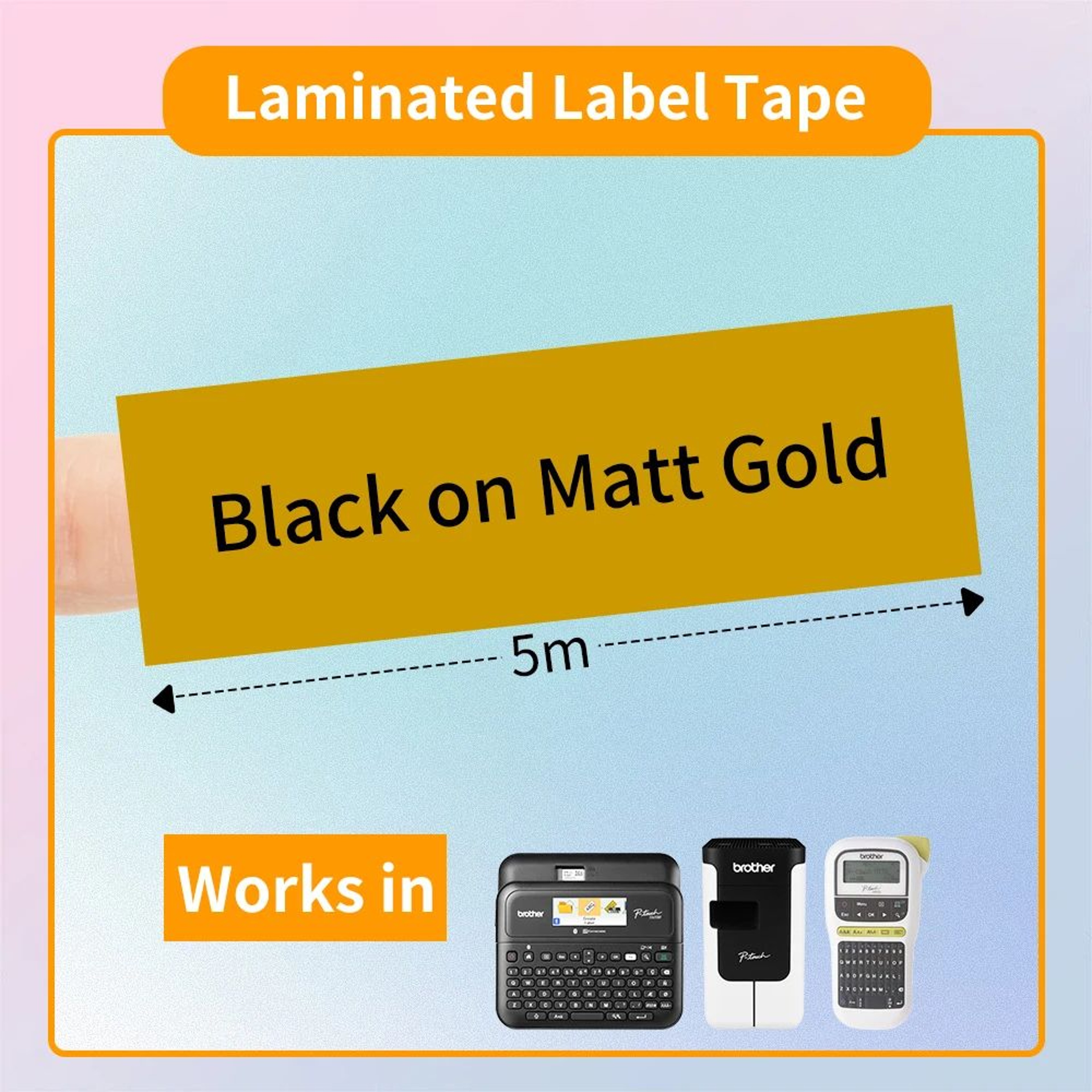 TripleSize Laminated Label Tape Replacement Cartridges 22