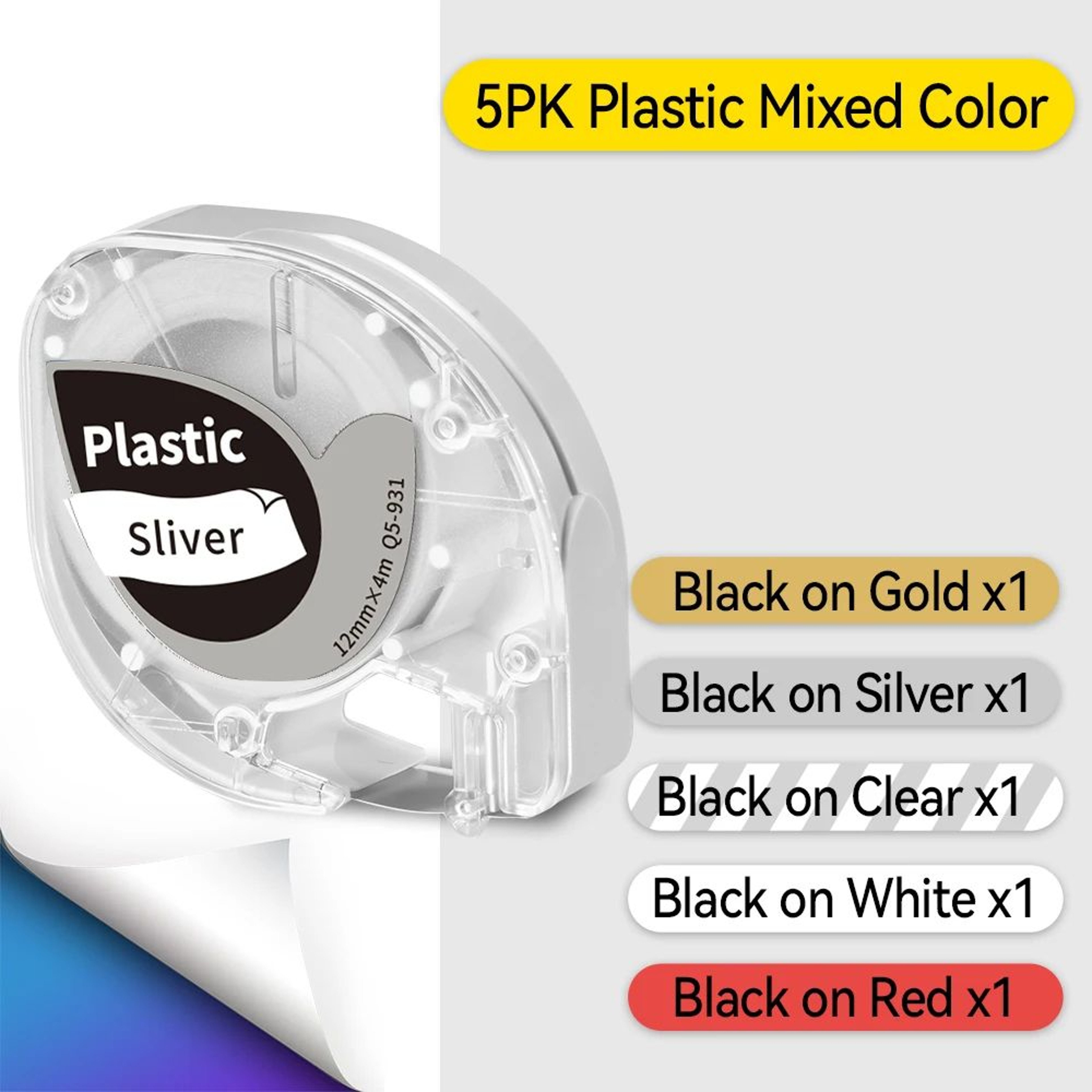 Heat Resistant White SelfAdhesive Label Tape Refill 26