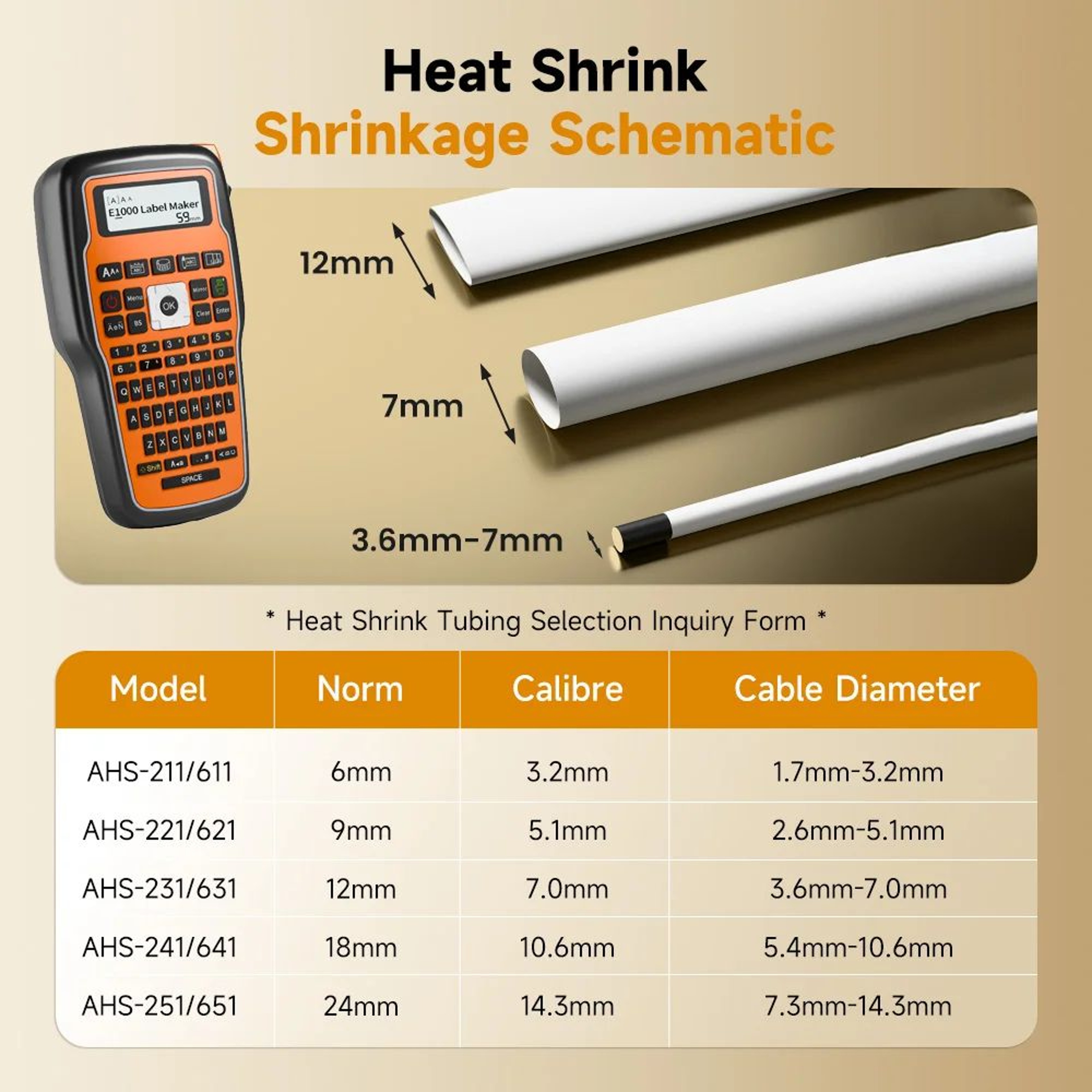 Portable Industrial Heat Shrink Cable Label Printer 0