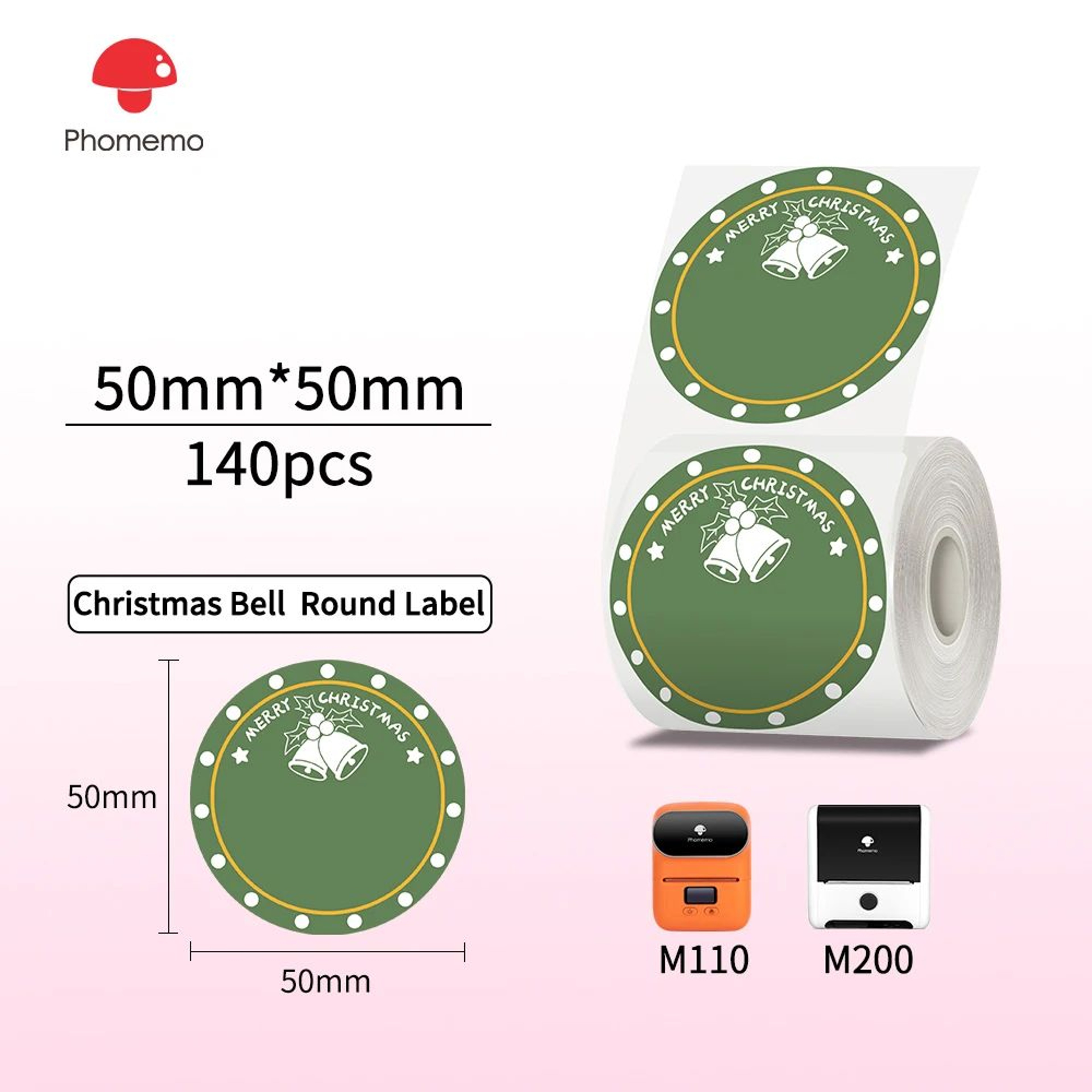 Transparent Round Thermal Sticker Labels 20