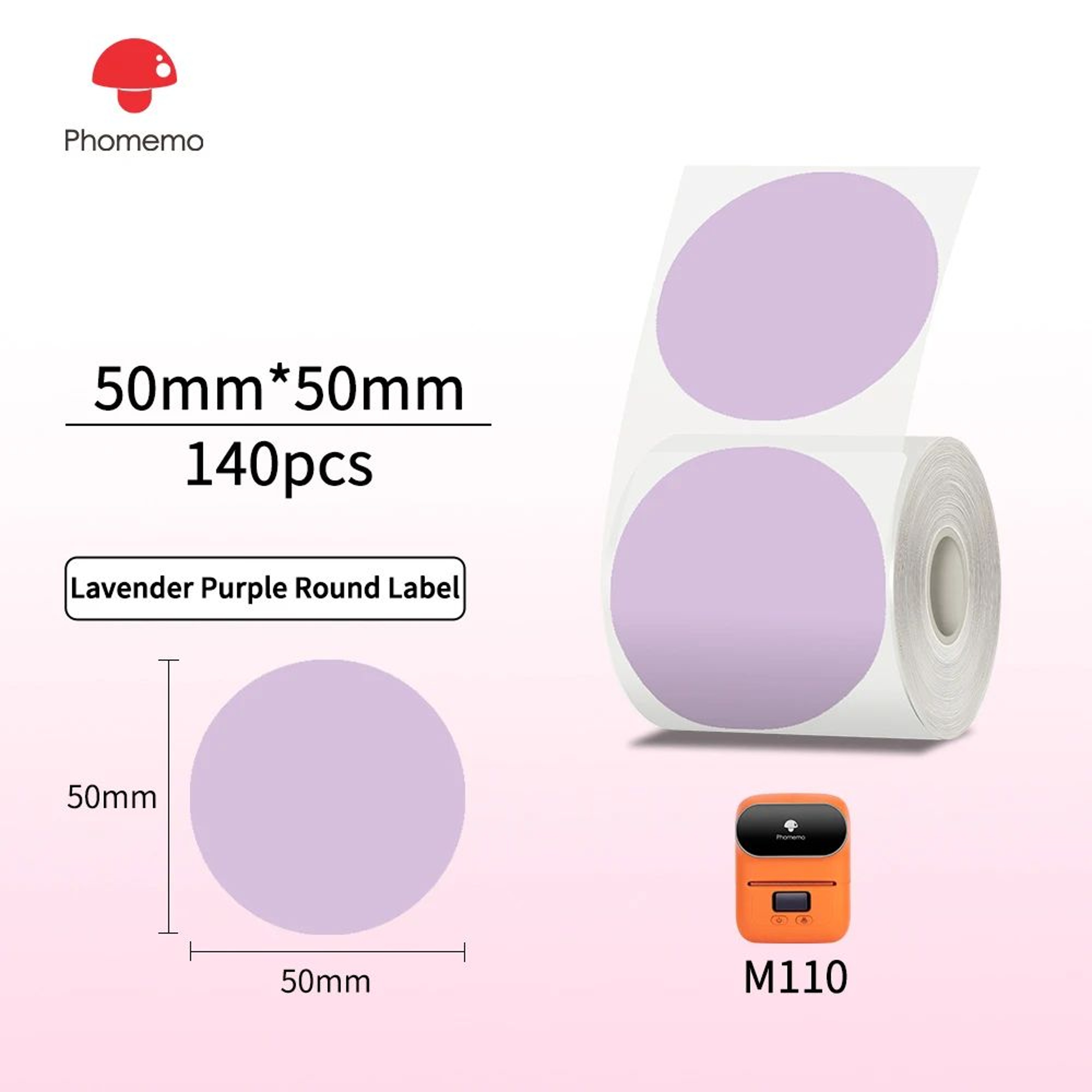 Transparent Round Thermal Sticker Labels 23