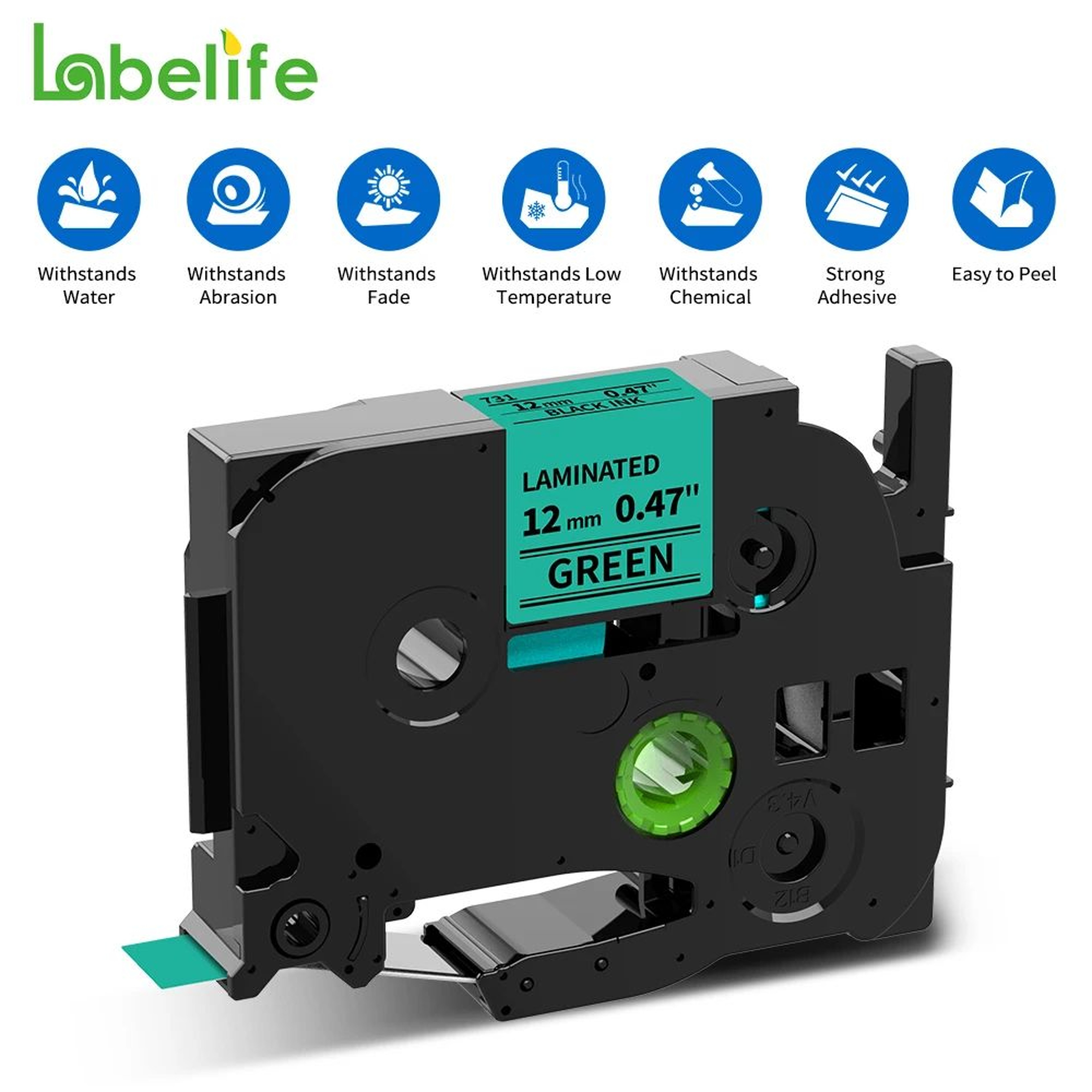MultiWidth Laminated Label Tape Refill Cartridges 9