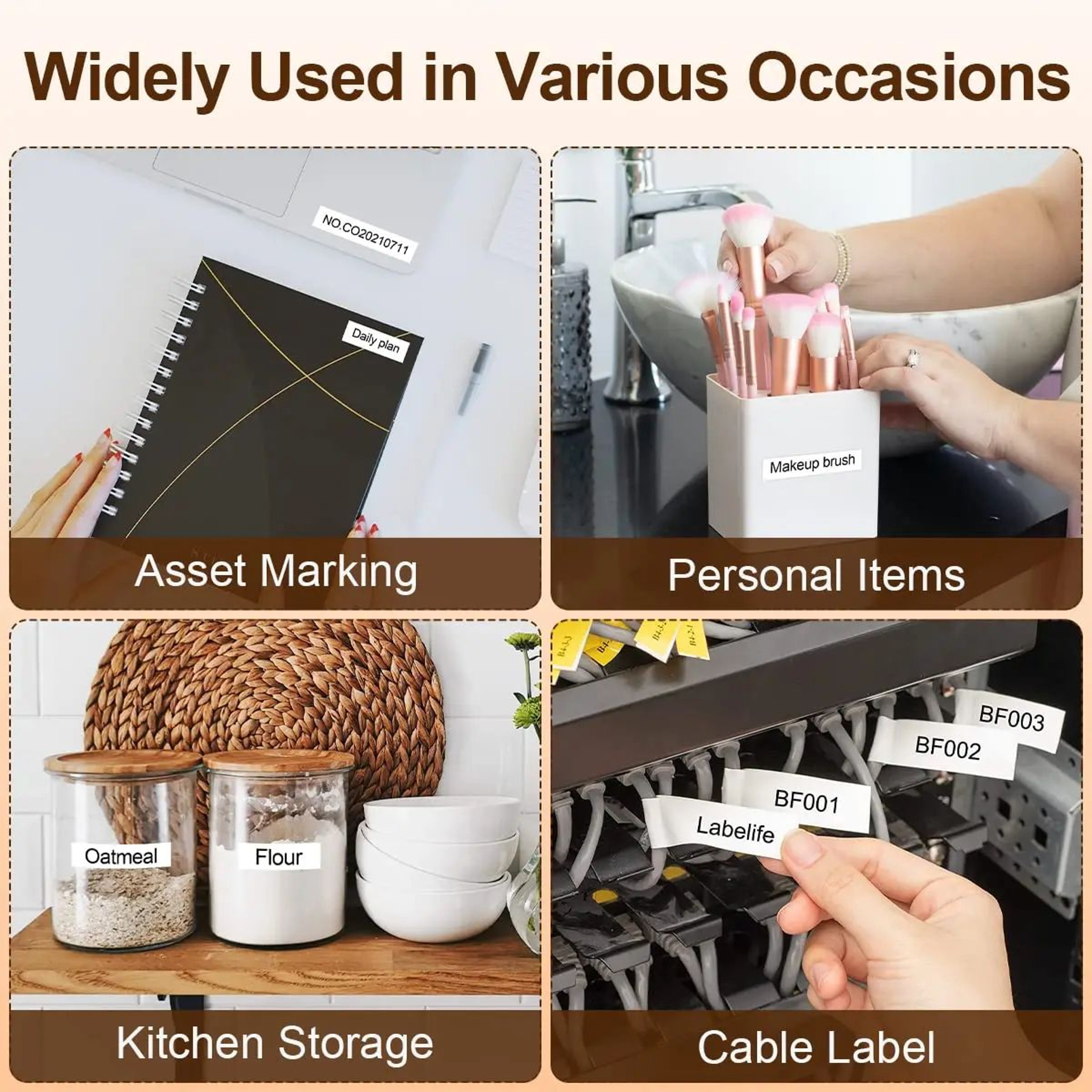 Handheld 203 DPI Cable Label Maker 4