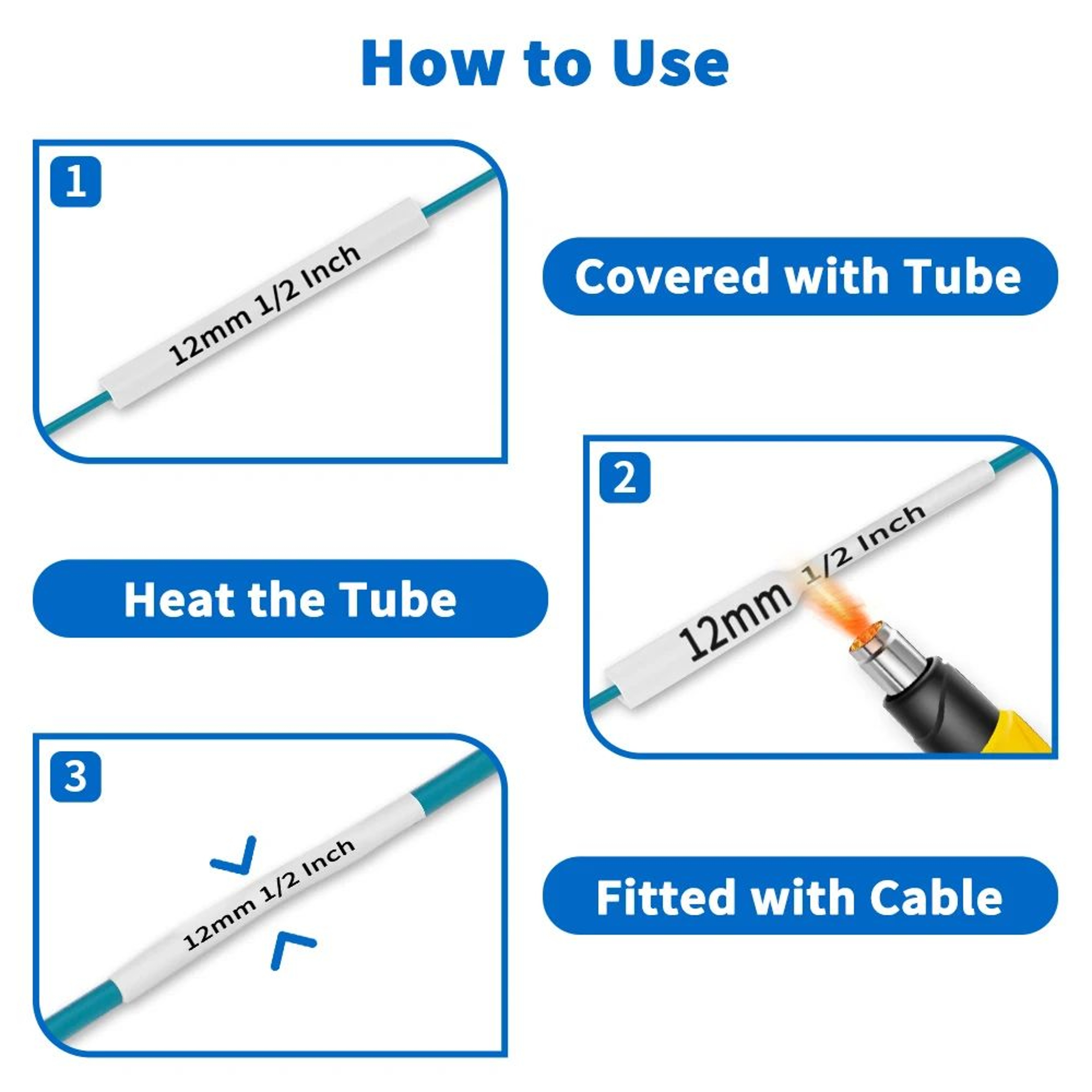 Precision Heat Shrink Cable Label Tape Cartridges 2